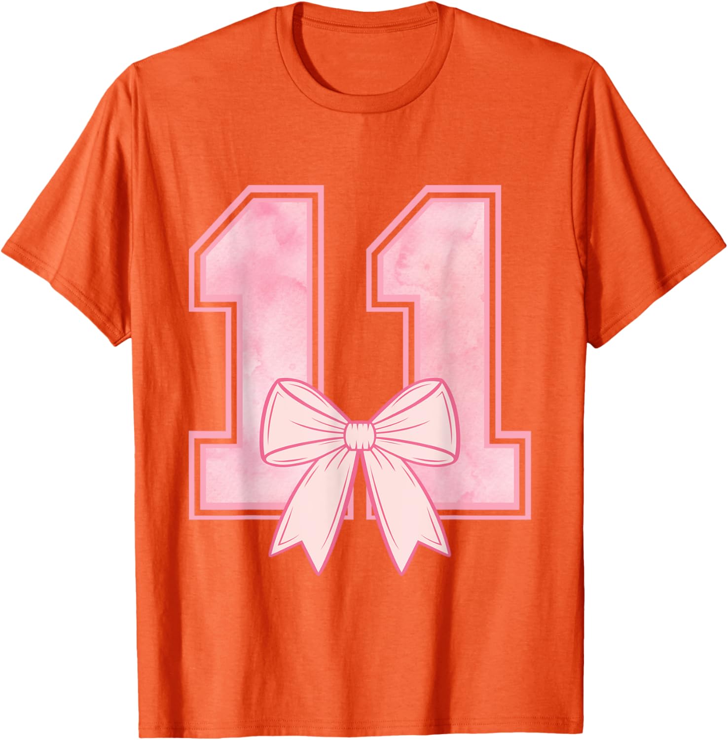 Cute Birthday Girl Pink Coquette Bow T-Shirt for 11 Year Olds - 5