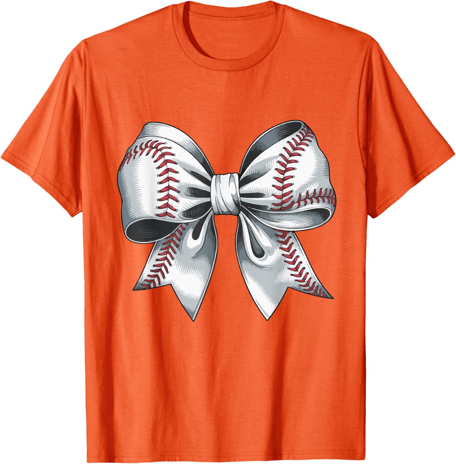 Cute Baseball Bow T-Shirt for Moms - Perfect Gift for Baseball Moms - 2