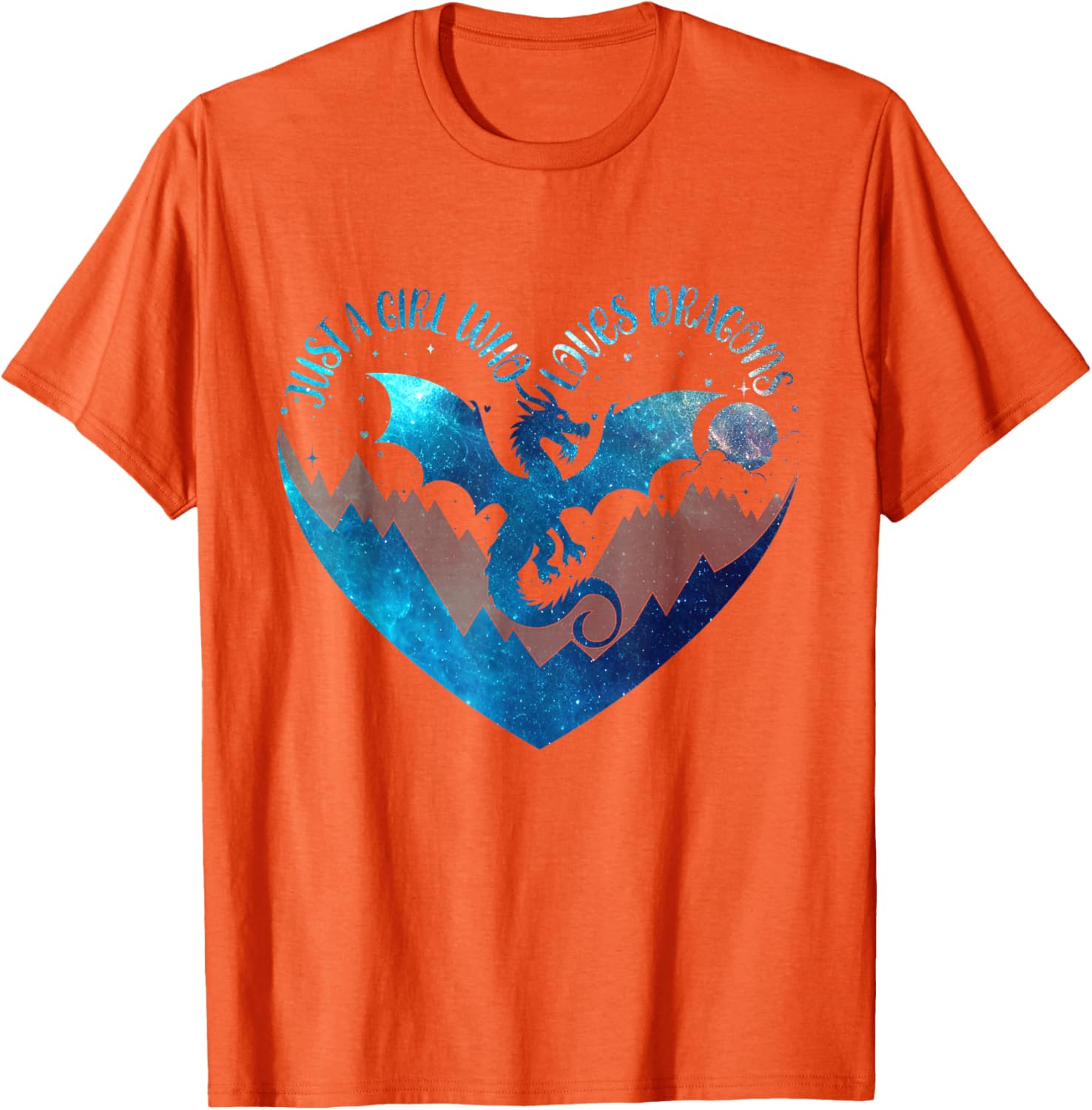 Cute Dragon Lover T-Shirt for Girls with Heart Design, Perfect Gift - 9