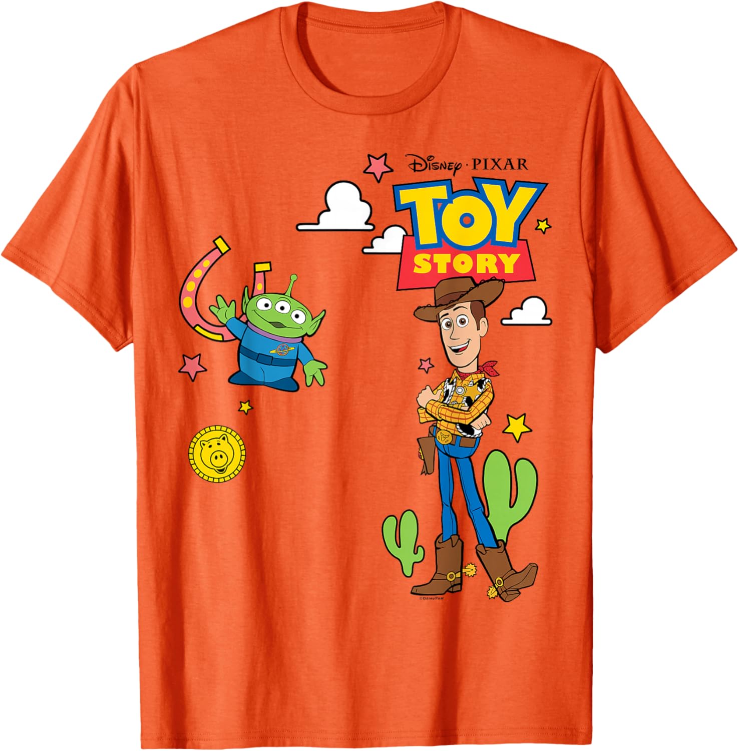 Toy Story 4 Woody and Alien T-Shirt for Kids and Adults Fun Design - 10