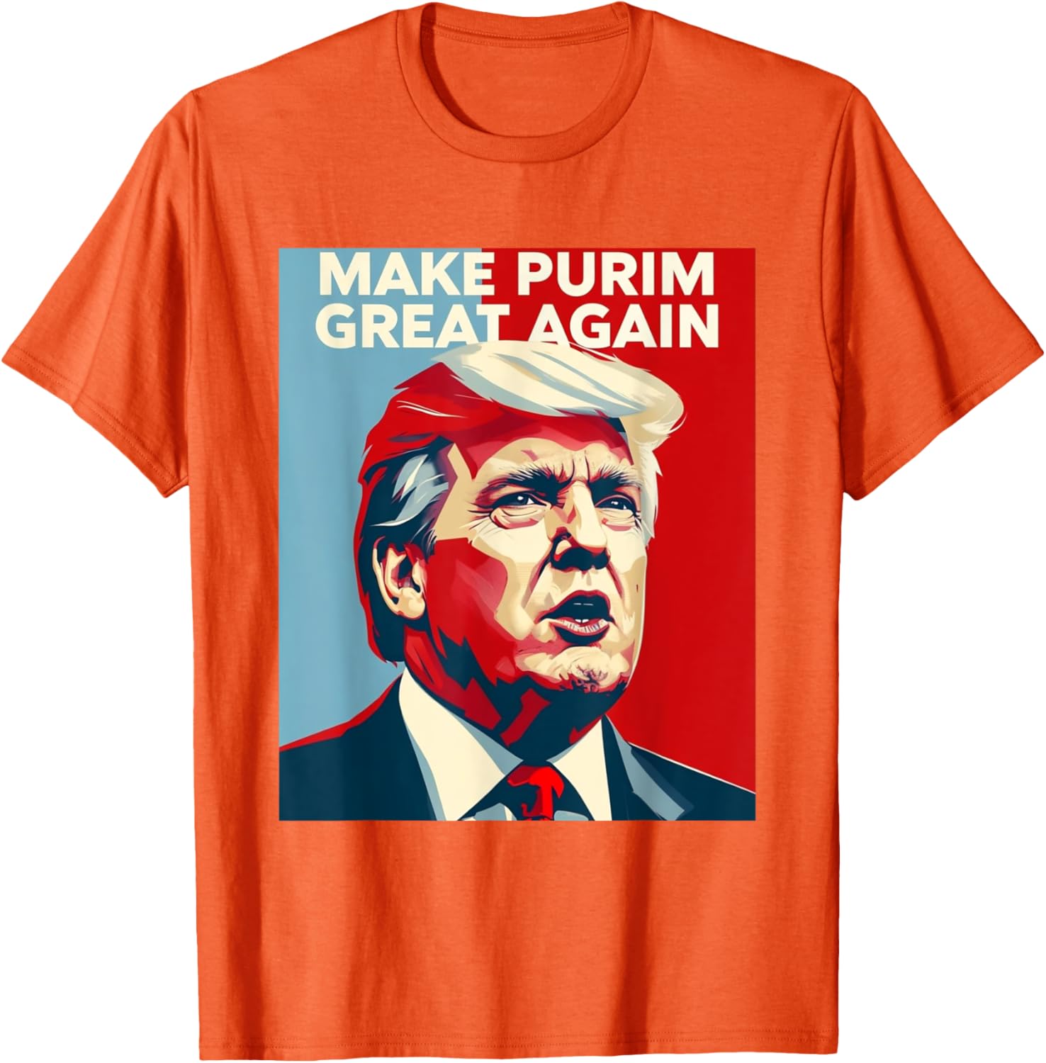 Funny Make Purim Great Again Trump Lovers T-Shirt for Celebrating Purim - 10