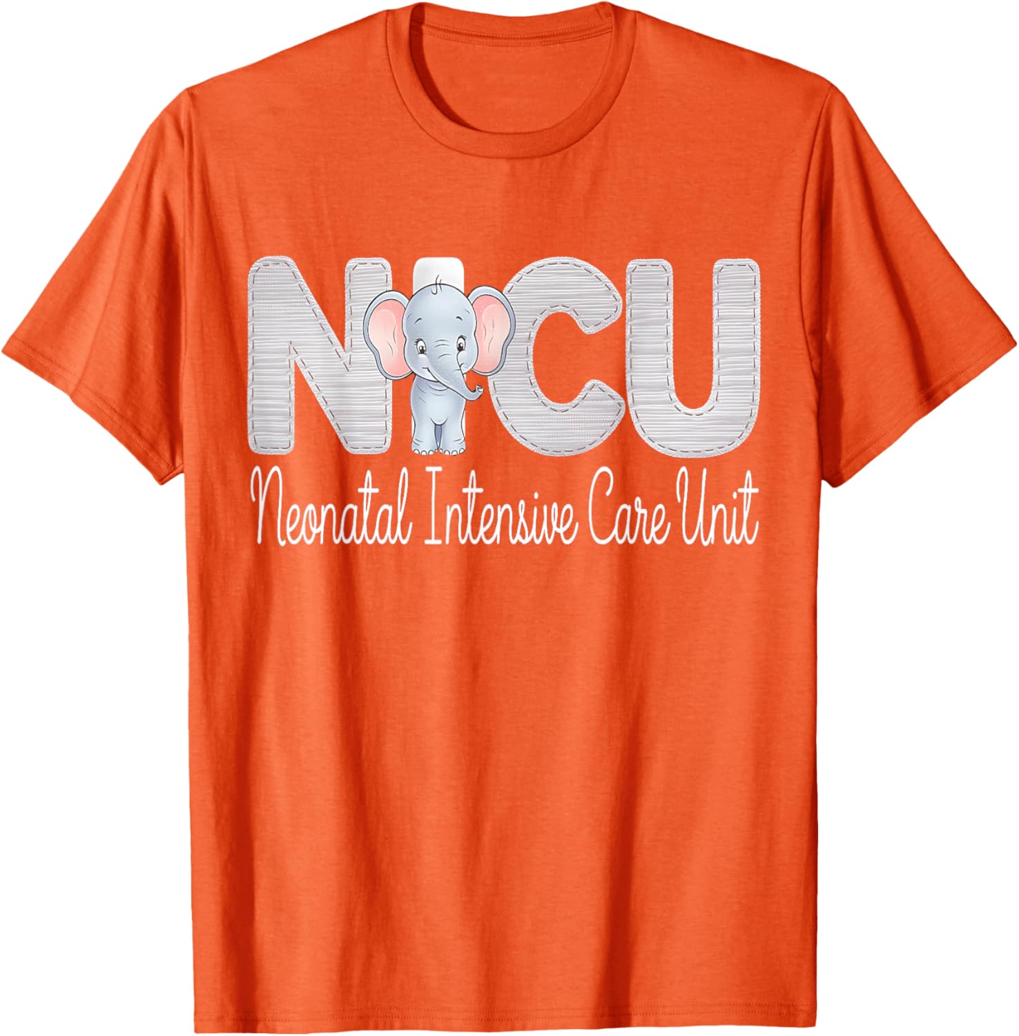 Cute Neonatal ICU Nurse Elephant T-Shirt for NICU RNs and Staff - 1