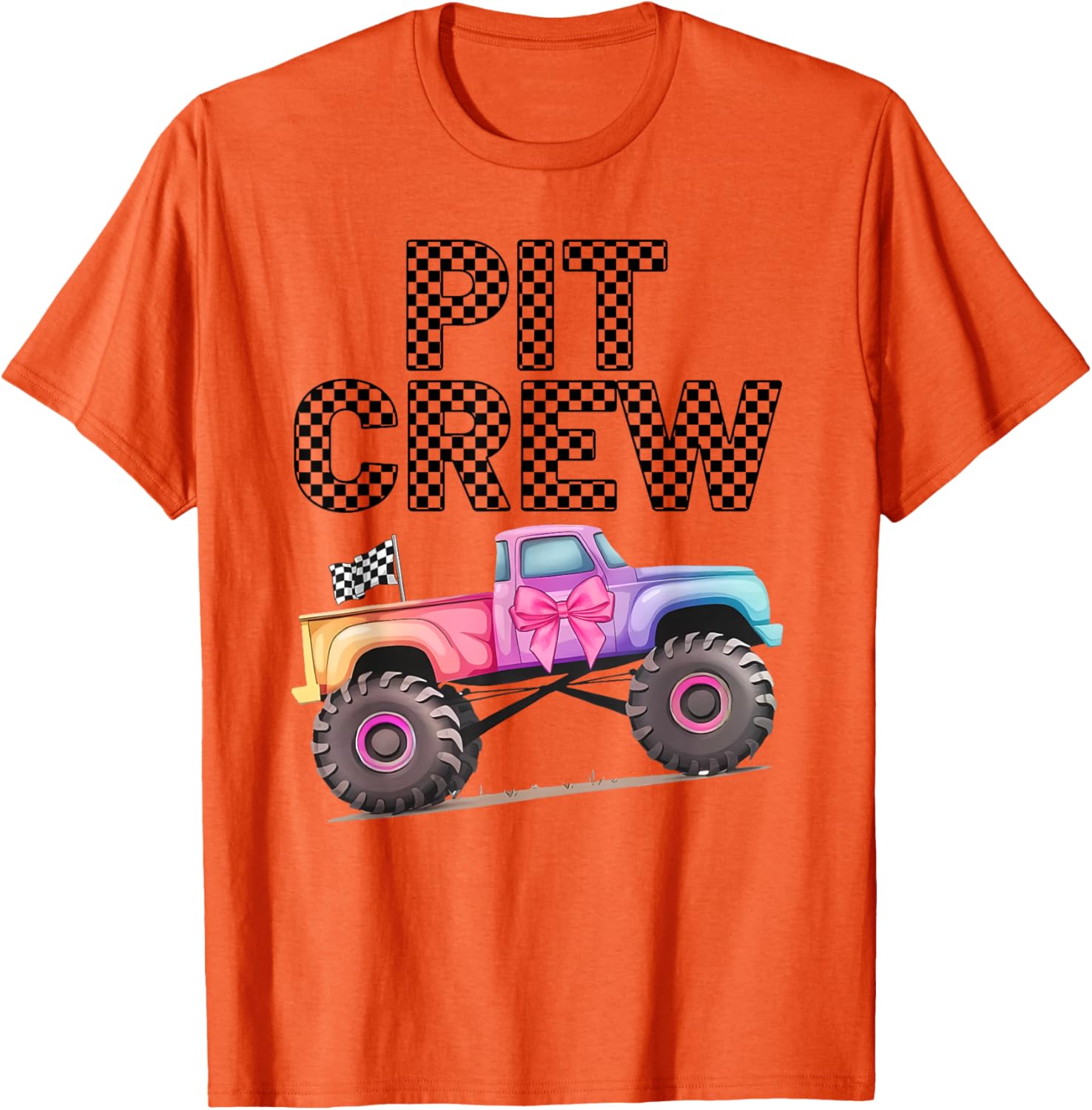 Girls Monster Truck Crew Squad T-Shirt for Truck Lovers and Kids - 14