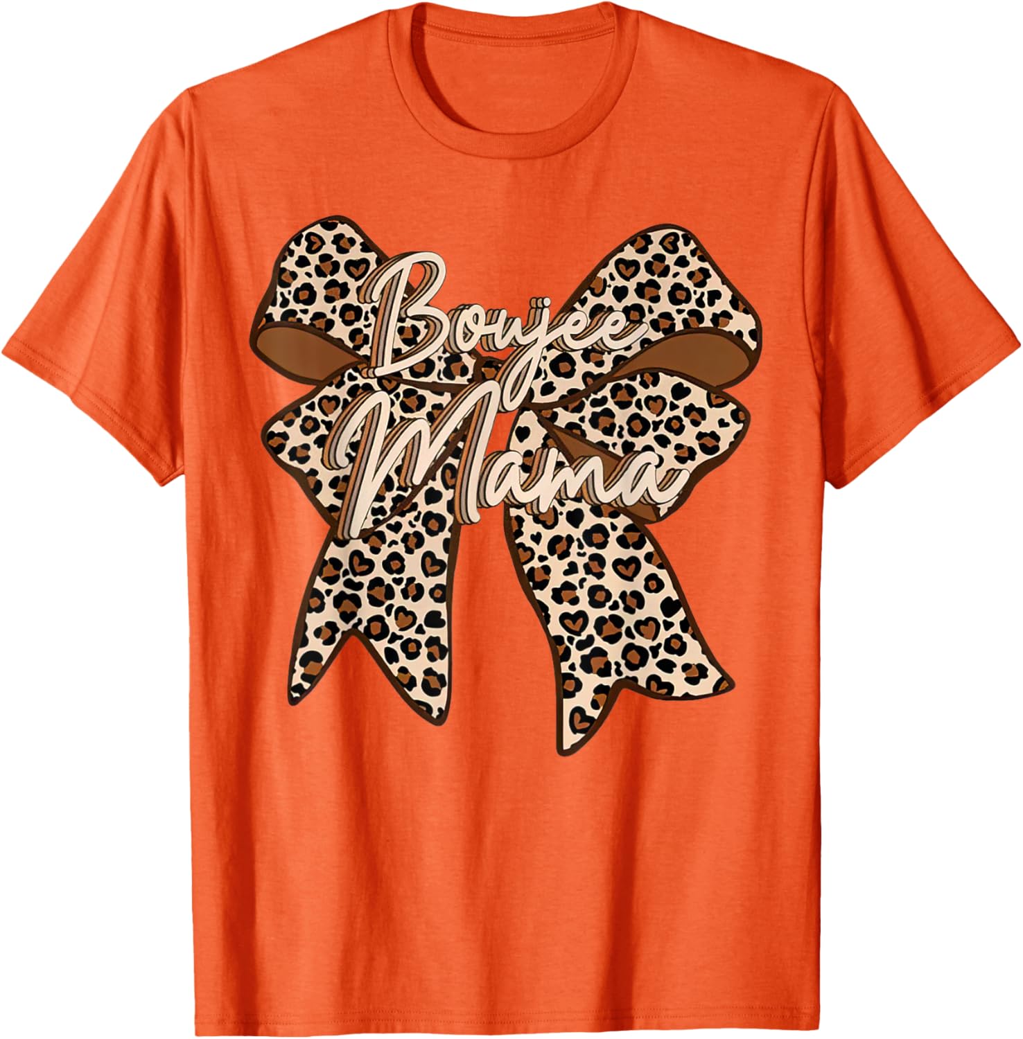 Boujee Mama Leopard Coquette Bow T-Shirt for Stylish Moms on Mother's Day - 19