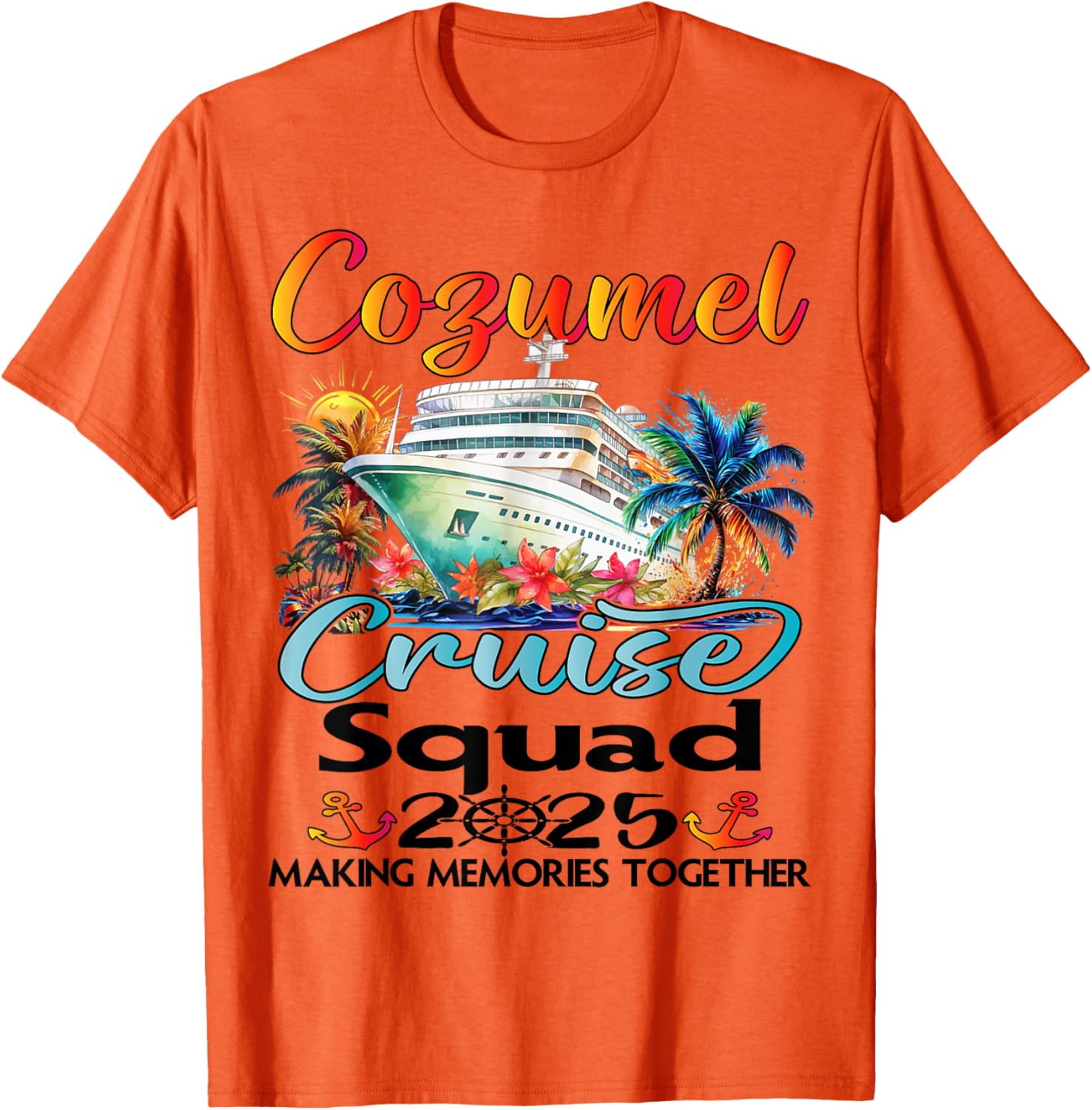 Cozumel Cruise Squad 2025 Family T-Shirt for Fun Group Adventures - 11