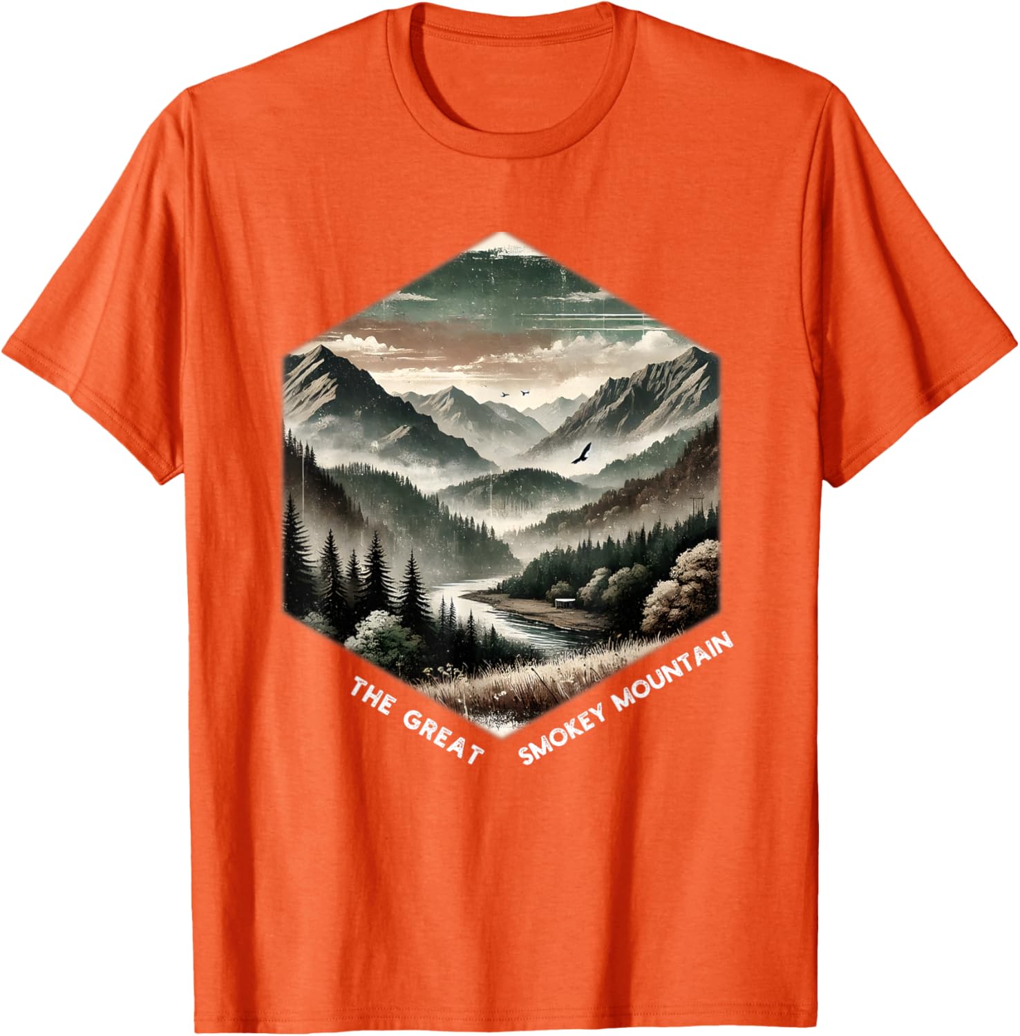 Smoky Mountains Vintage Graphic T-Shirt for Nature Lovers and Adventurers - 17