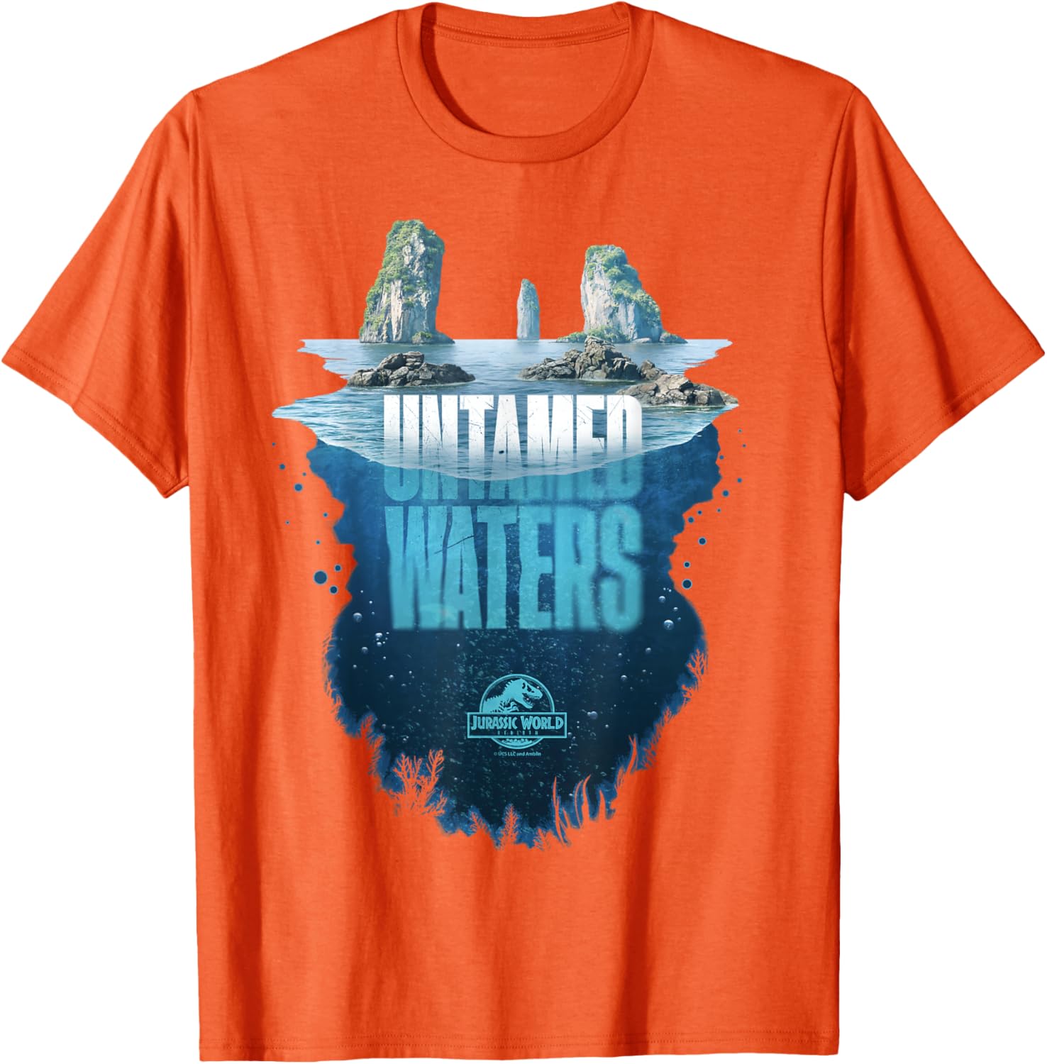 Jurassic World Rebirth Untamed Waters Island T-Shirt for Dino Fans - 23