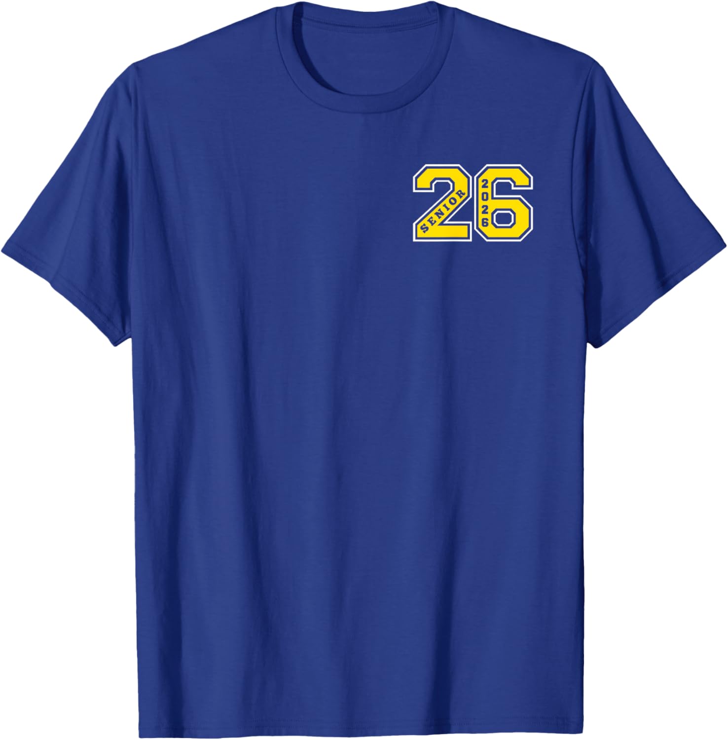 Gold Senior Class 26 T-Shirt Elite Wear for 2026 Graduation Celebration - 2