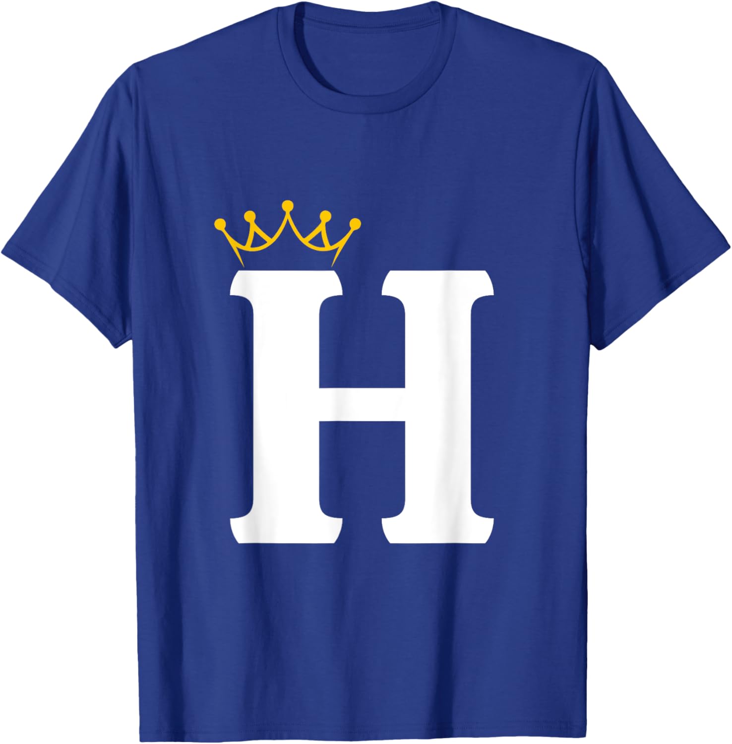 Crowned Letter H Monogram T-Shirt for Stylish Wear and Personal Touch - 18