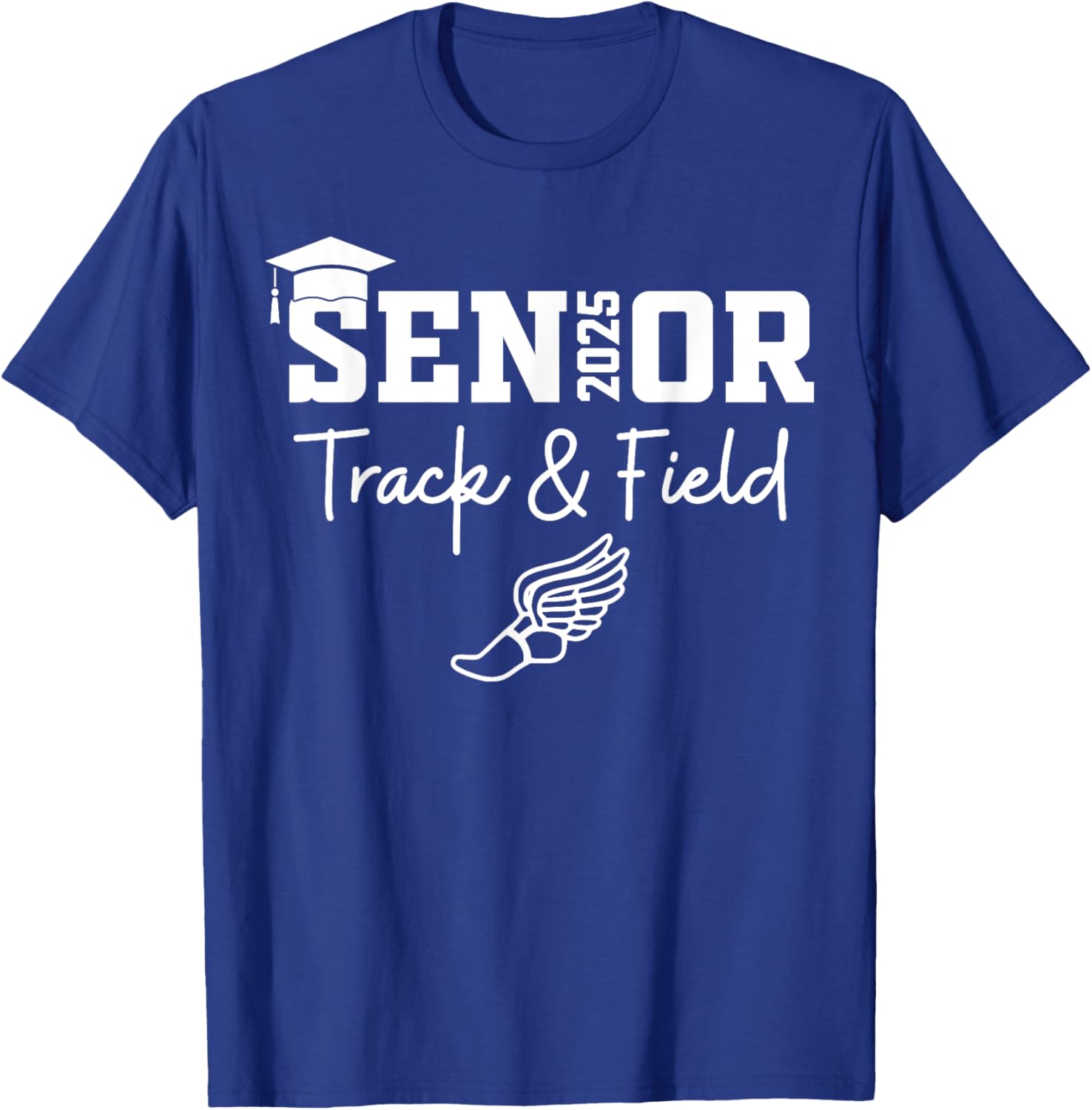 Track and Field Class of 2025 Graduation T-Shirt for Athletes - 20