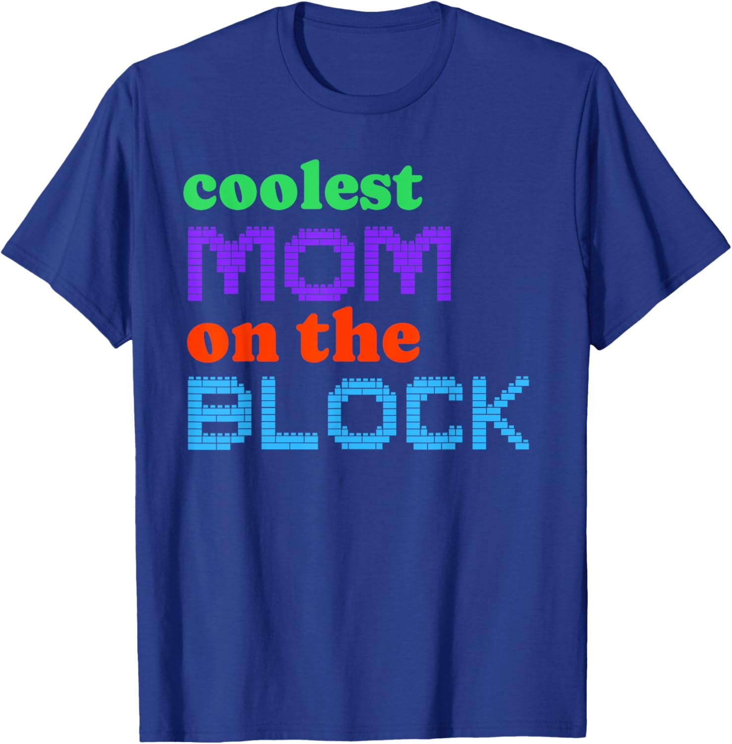 Mom Block Building Matching Brick Builder T-Shirt for Women - 4