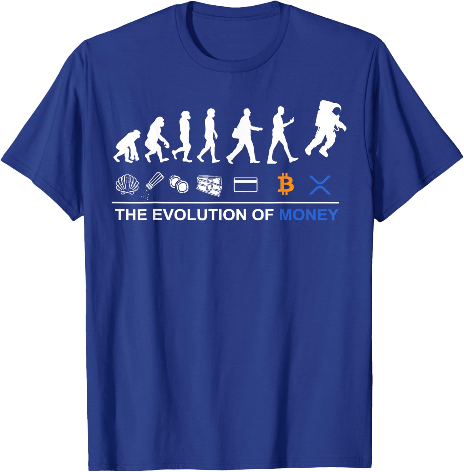 Sophisticated XRP T-Shirt - Celebrate Bitcoin's Evolution to the Moon - 12