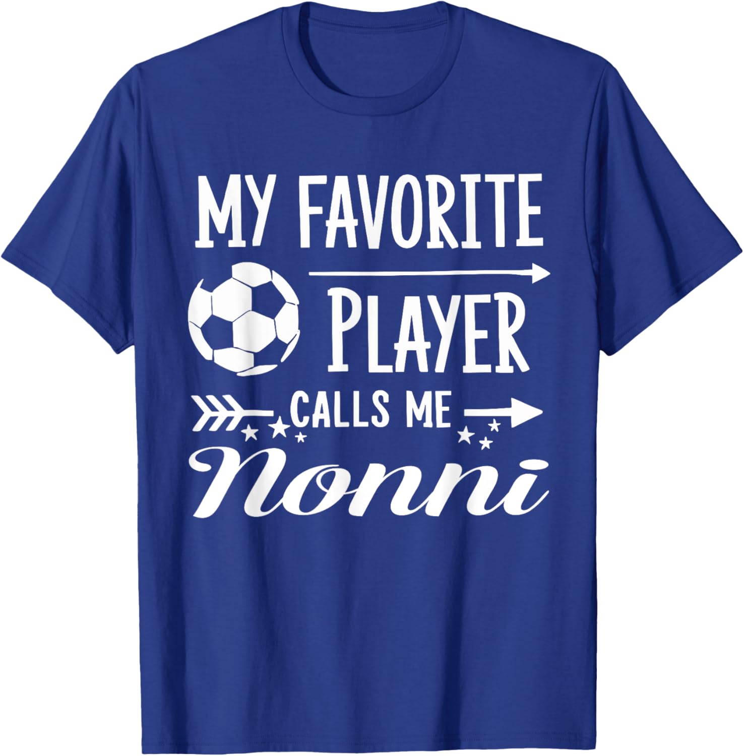 My Favorite Player Calls Me Nonni Soccer T-Shirt for Proud Grandparents - 4