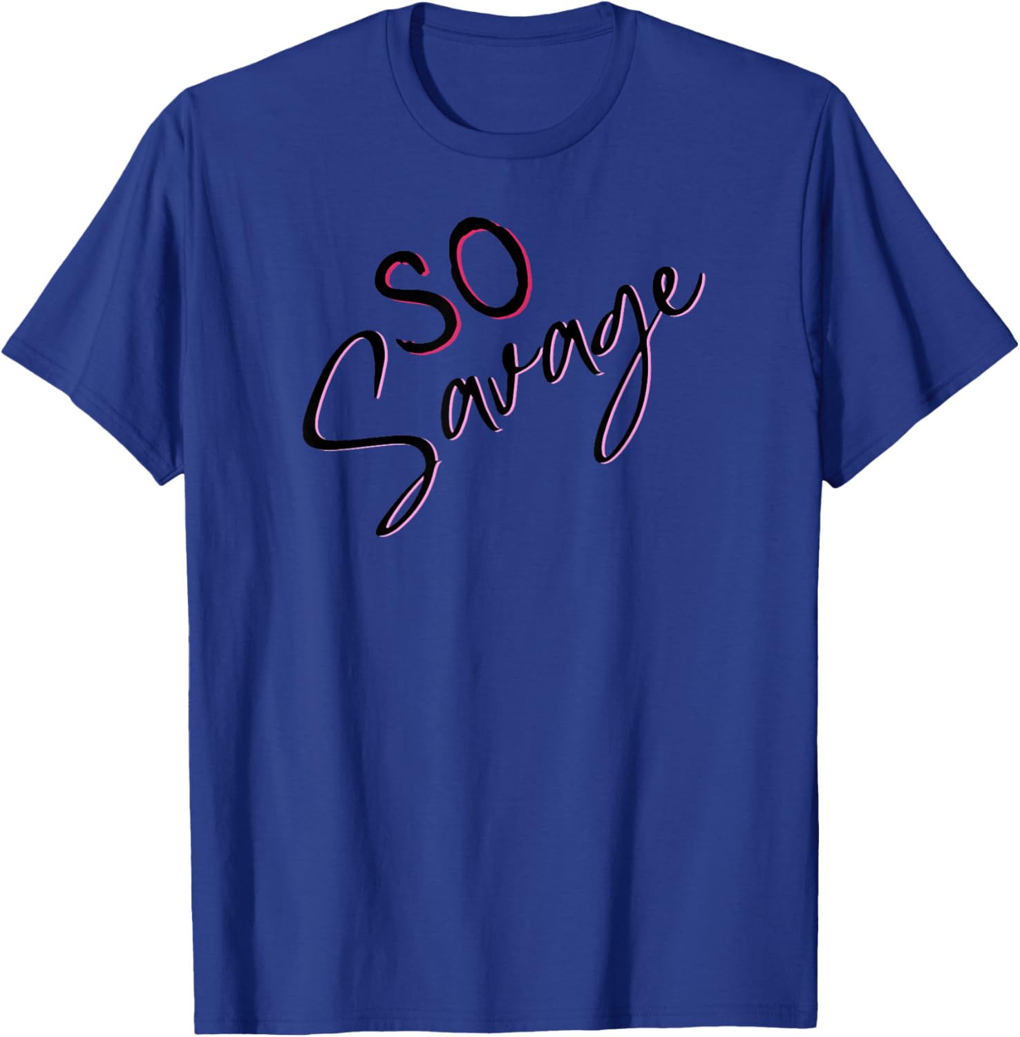 SO Savage Pale Pink and Magenta T-Shirt for Stylish Comfort - 19