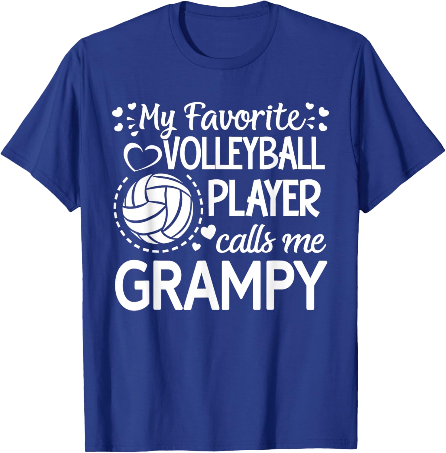 My Favorite Volleyball Player Calls Me Grampy T-Shirt for Proud Grandparents - 4