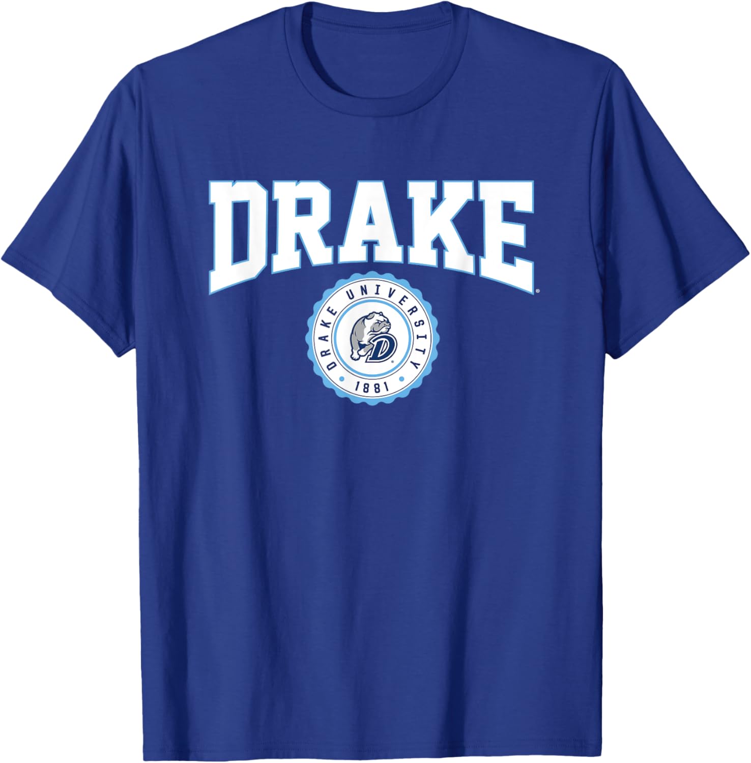 Drake University Bulldogs Collegiate Seal T-Shirt for Sports Fans - 1