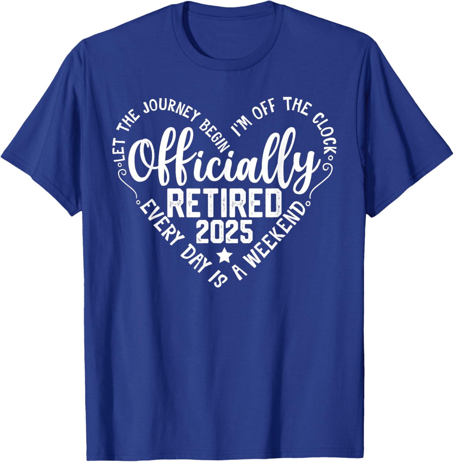 Officially Retired 2025 Heart T-Shirt for Women - Perfect Retirement Gift - 9