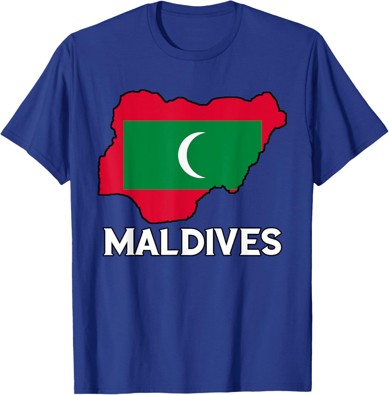 Maldivian Pride Flag Map T-Shirt for Comfort and Style in Clothing - 12