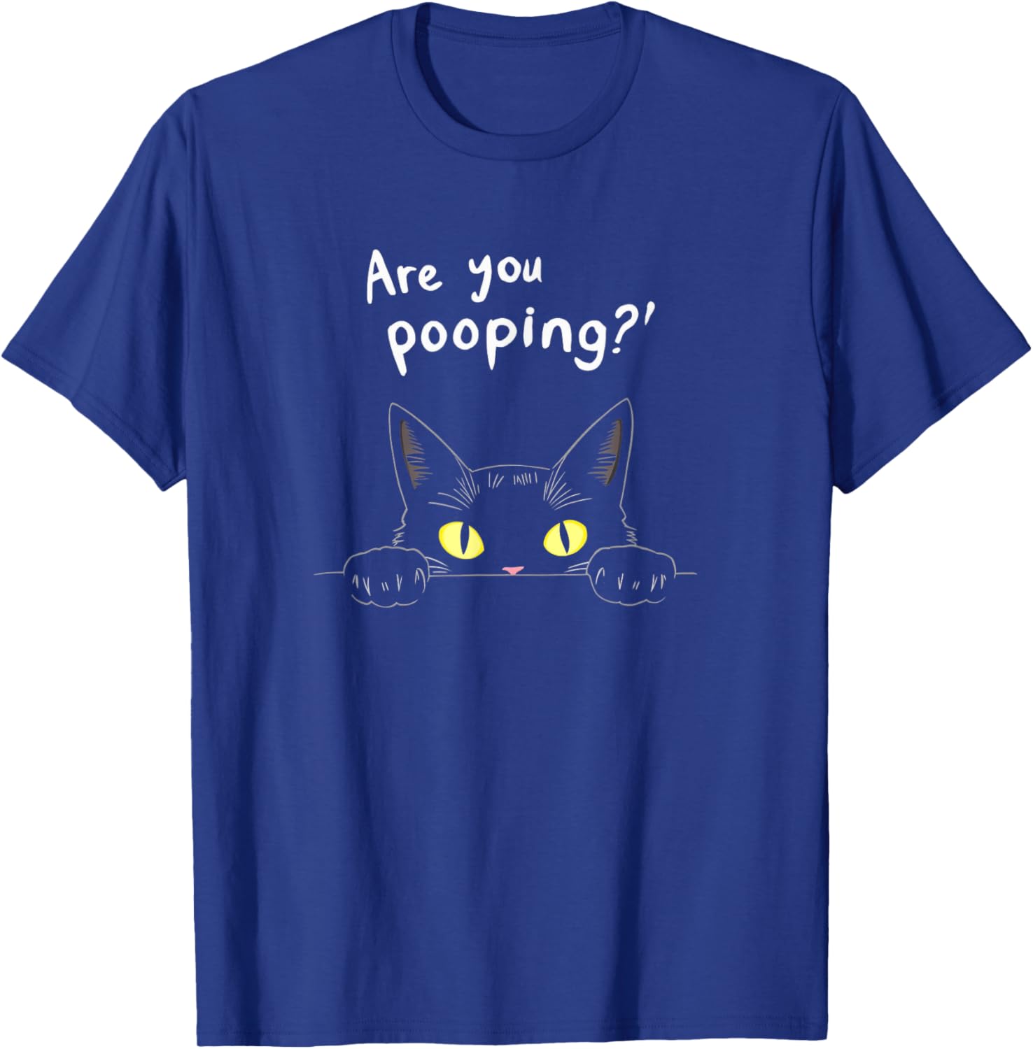 Funny Cat Pooping Humor T-Shirt for Cat Lovers - Cute Kitty Graphic Tee - 3