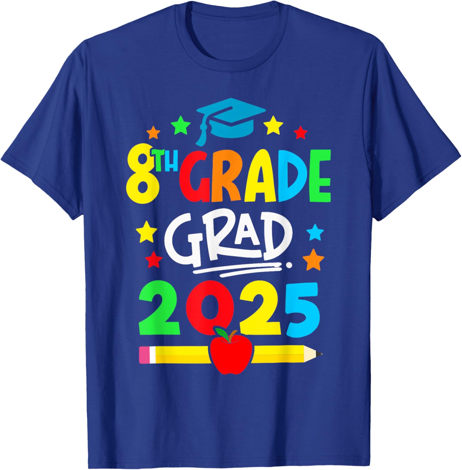 Eighth Grade Grad 2025 T-Shirt for Middle School Graduates - 3
