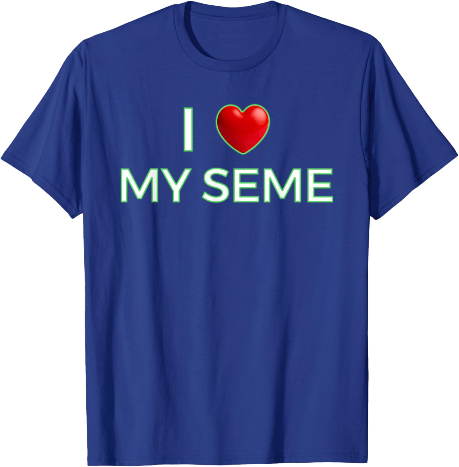 I Love My Seme Funny Red Heart Anime T-Shirt for Anime Fans - 6