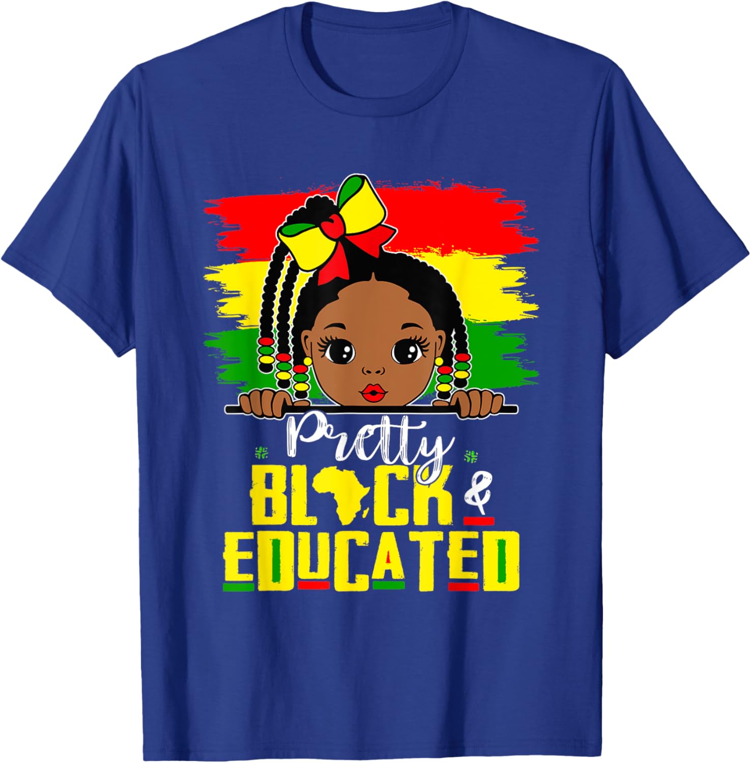 Pretty Black Educated Girls African History T-Shirt for Kids - 4