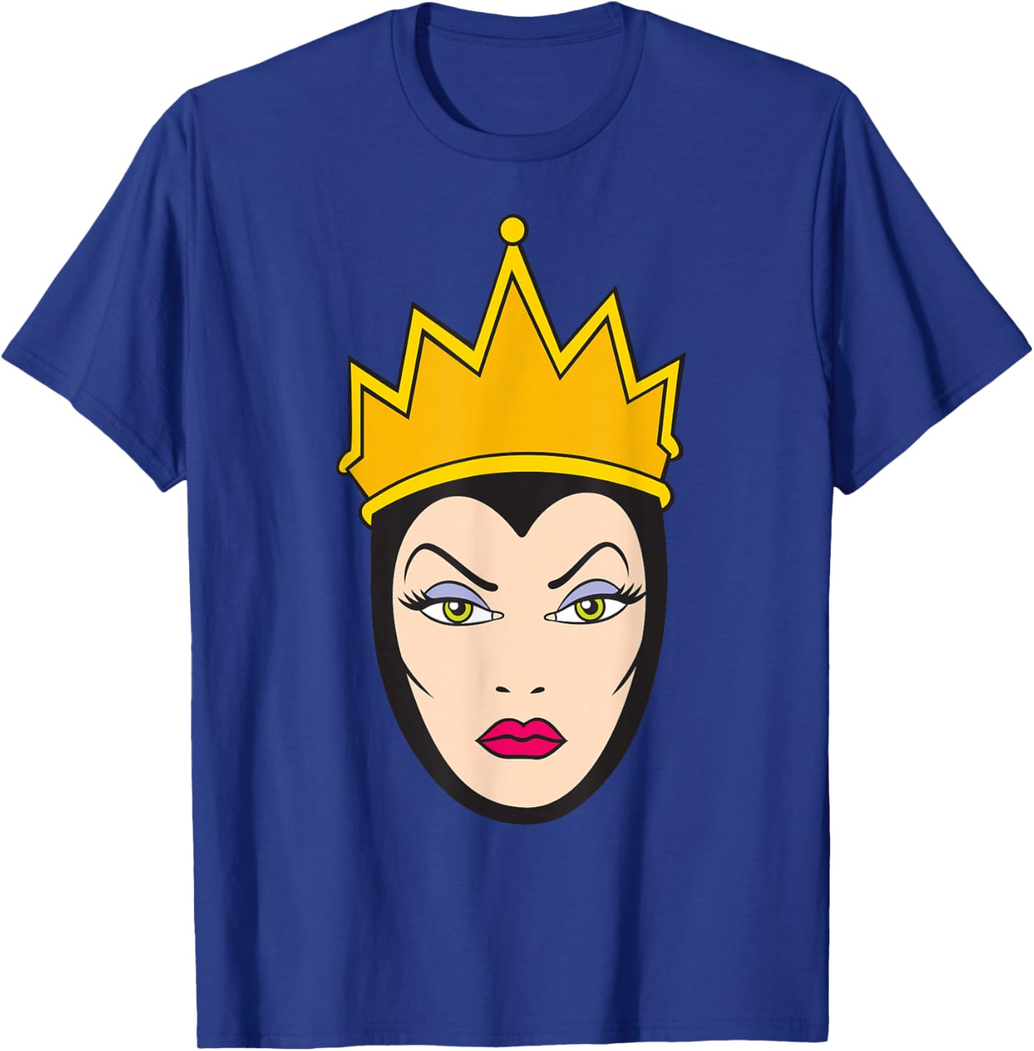 Disney Villains Evil Queen Big Face T-Shirt for Snow White Fans - 9