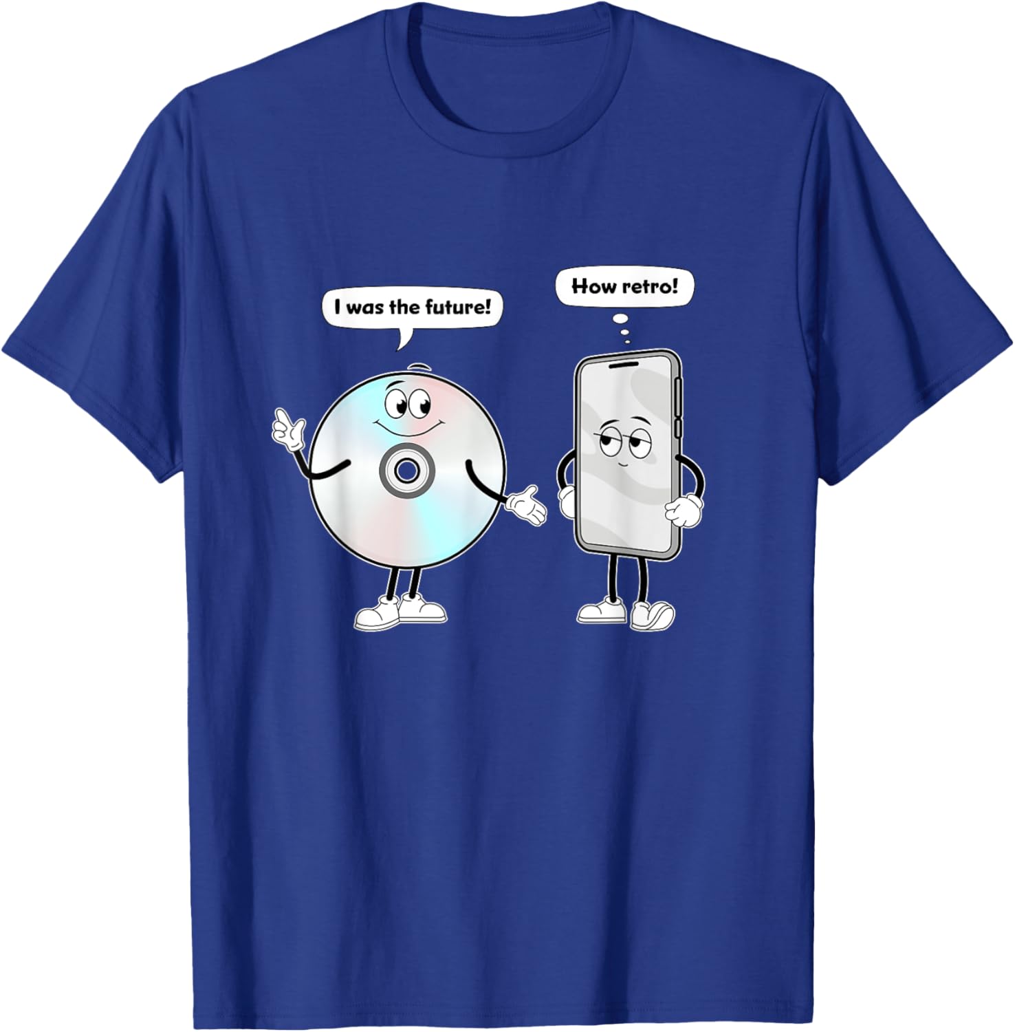 CD vs Smartphone Technology Past vs Future T-Shirt for Music Lovers - 9