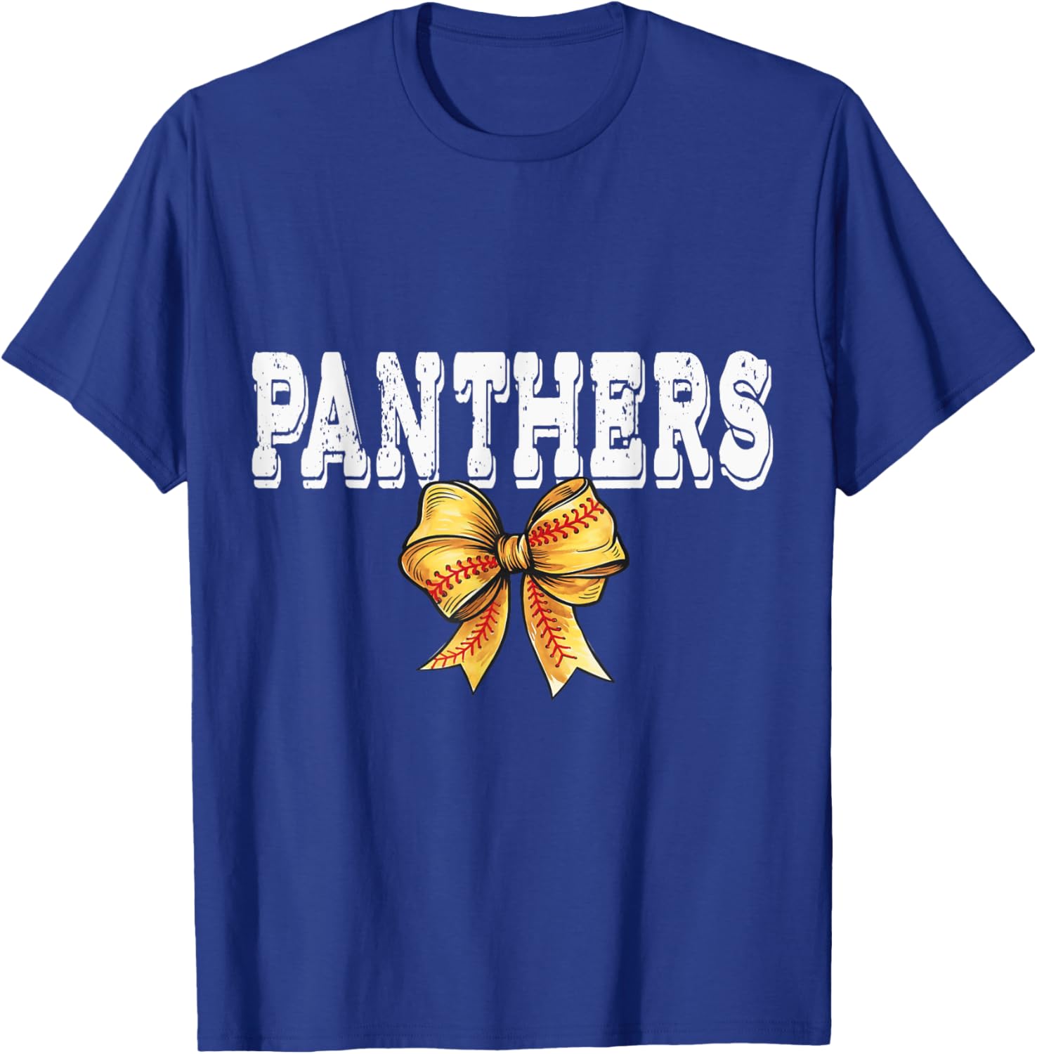 Coquette Panther Softball Game Day Bow T-Shirt for Team Spirit and Style - 8