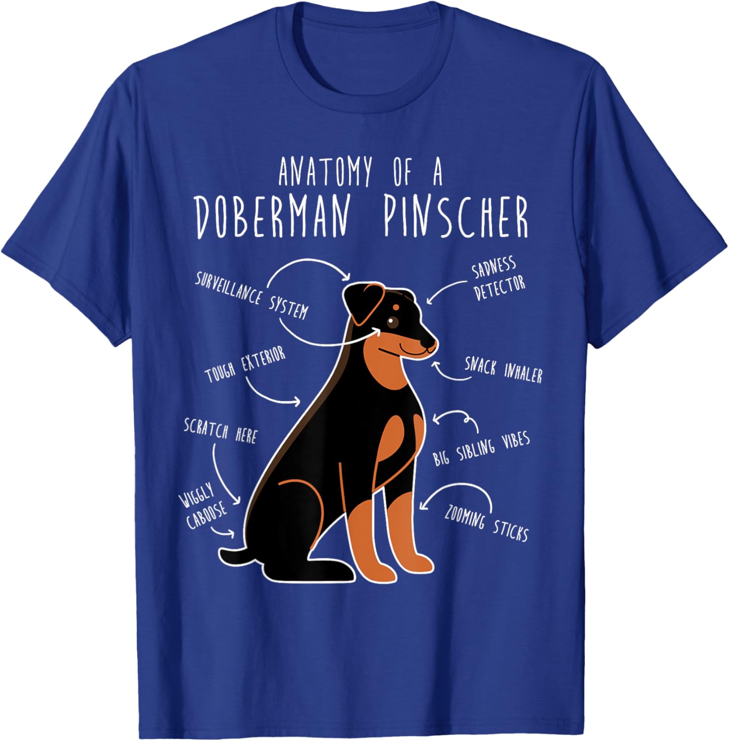 Cute Doberman Pinscher Floppy Ears T-Shirt for Proud Pet Moms - 10