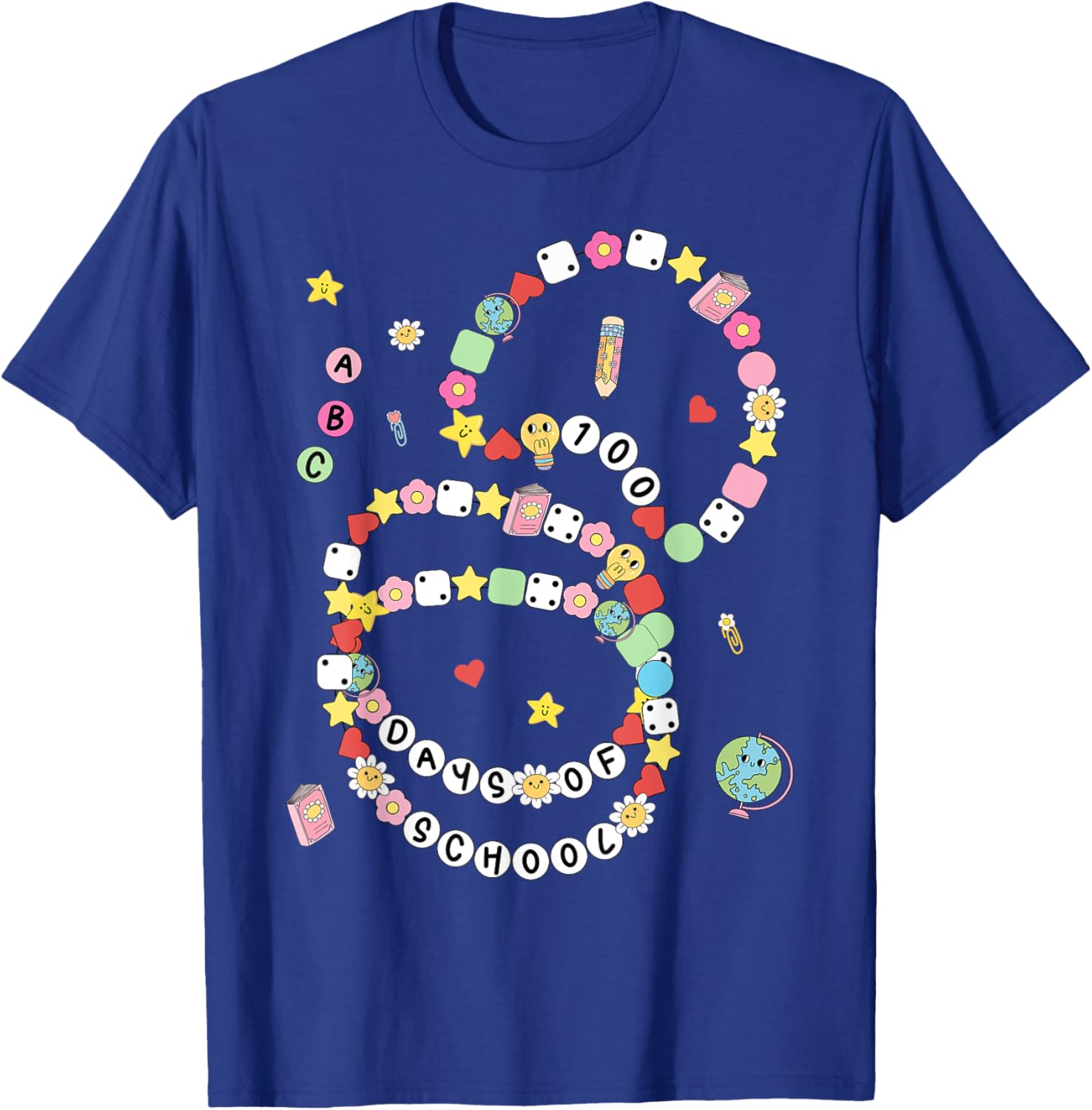 100 Days of School Bracelet and T-Shirt for Kids - Fun 100th Day Celebration - 1