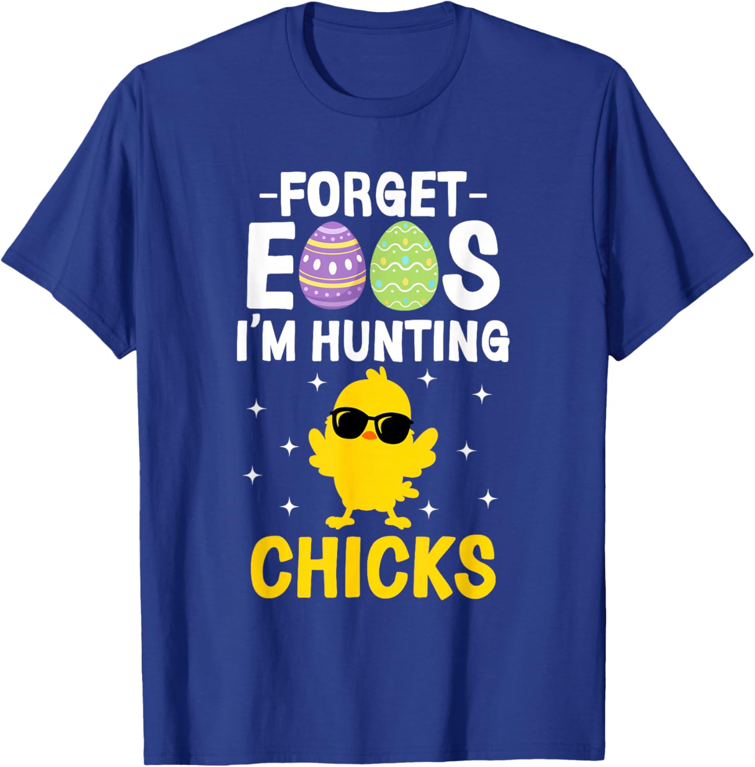 Funny Easter T-Shirt for Boys - Forget Eggs I'm Hunting Chicks Apparel - 3