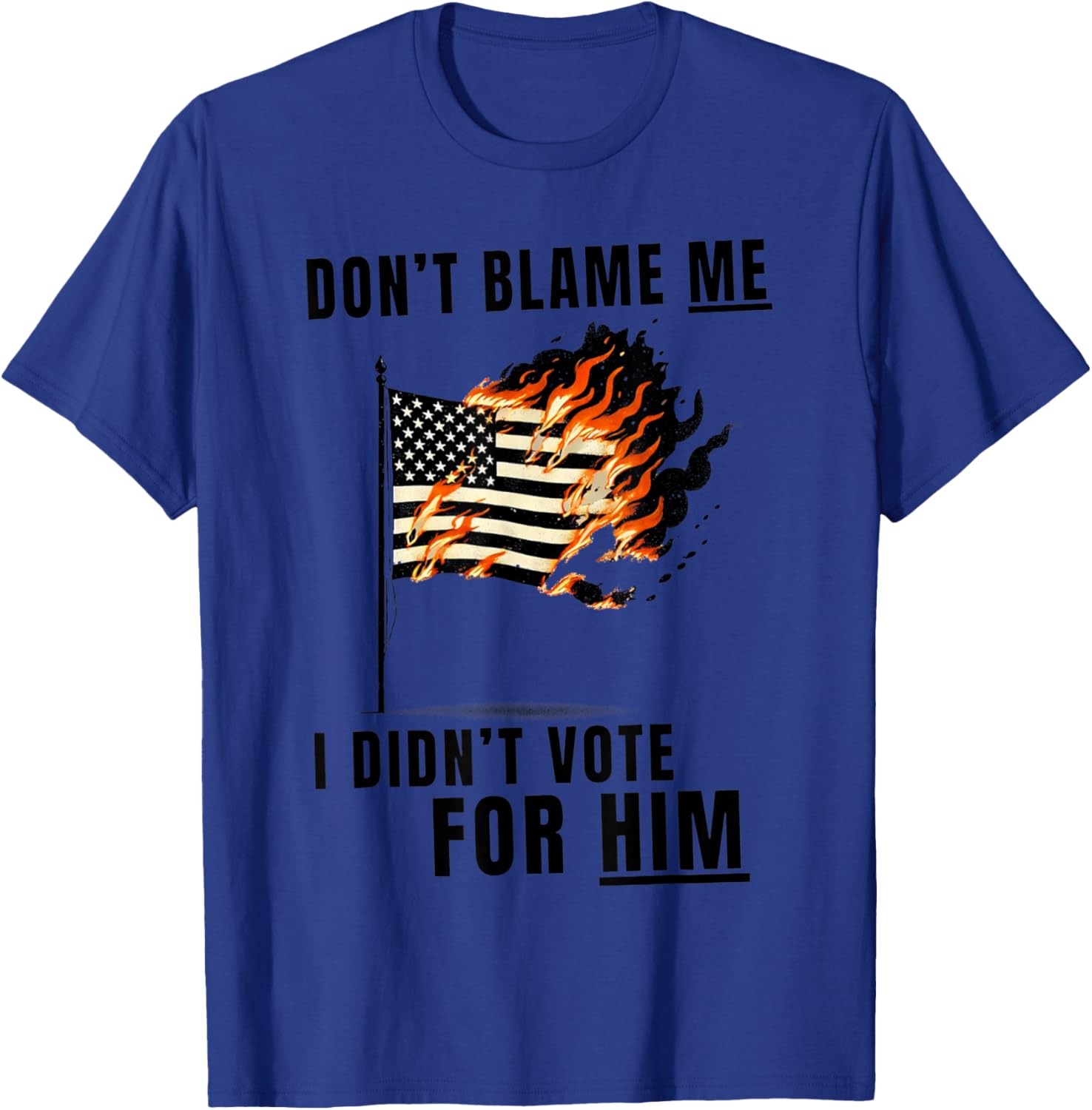 Funny Don't Blame Me I Didn't Vote For Him T-Shirt for Casual Wear - 9