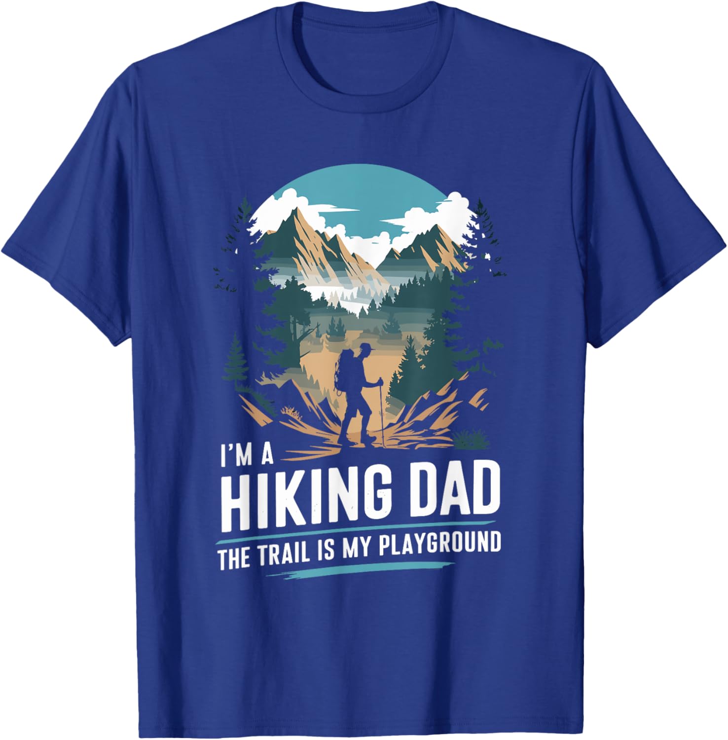 Hiking Dad Trekking T-Shirt for Outdoor Mountain Adventures - 16