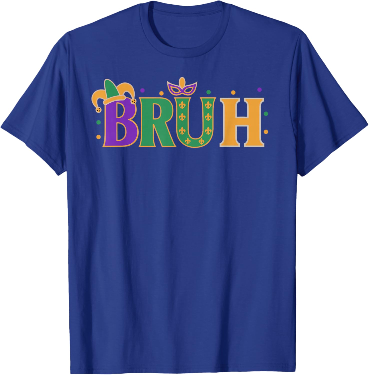 Mardi Gras Bruh Shirt for Boys Teens and Men Fun Festive T-Shirt - 5