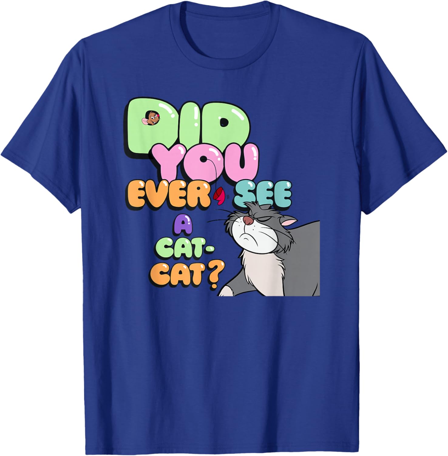 Disney Cinderella Lucifer Cat Logo T-Shirt for Stylish Fans - 7