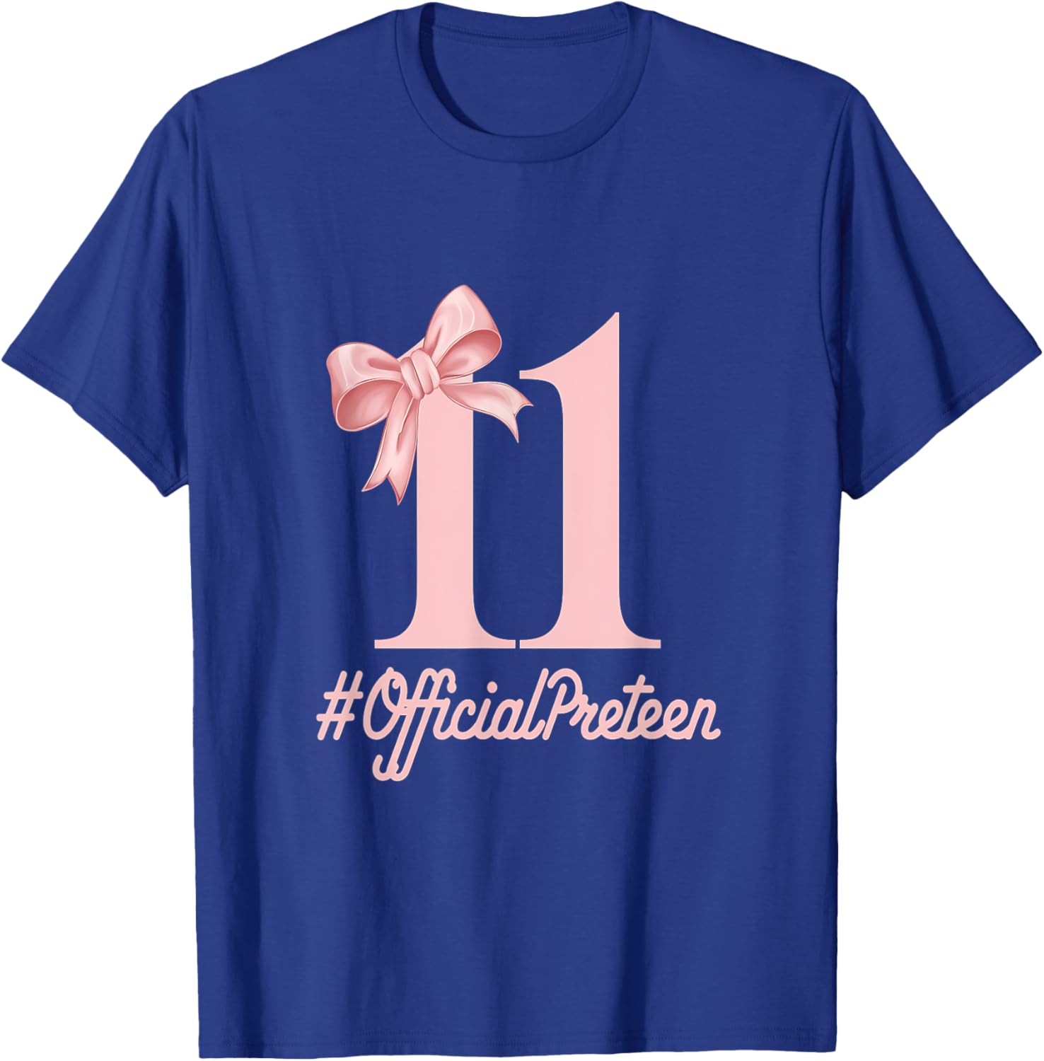 Stylish Pink Coquette Bow T-Shirt for 11 Year Old Birthday Girls - 3
