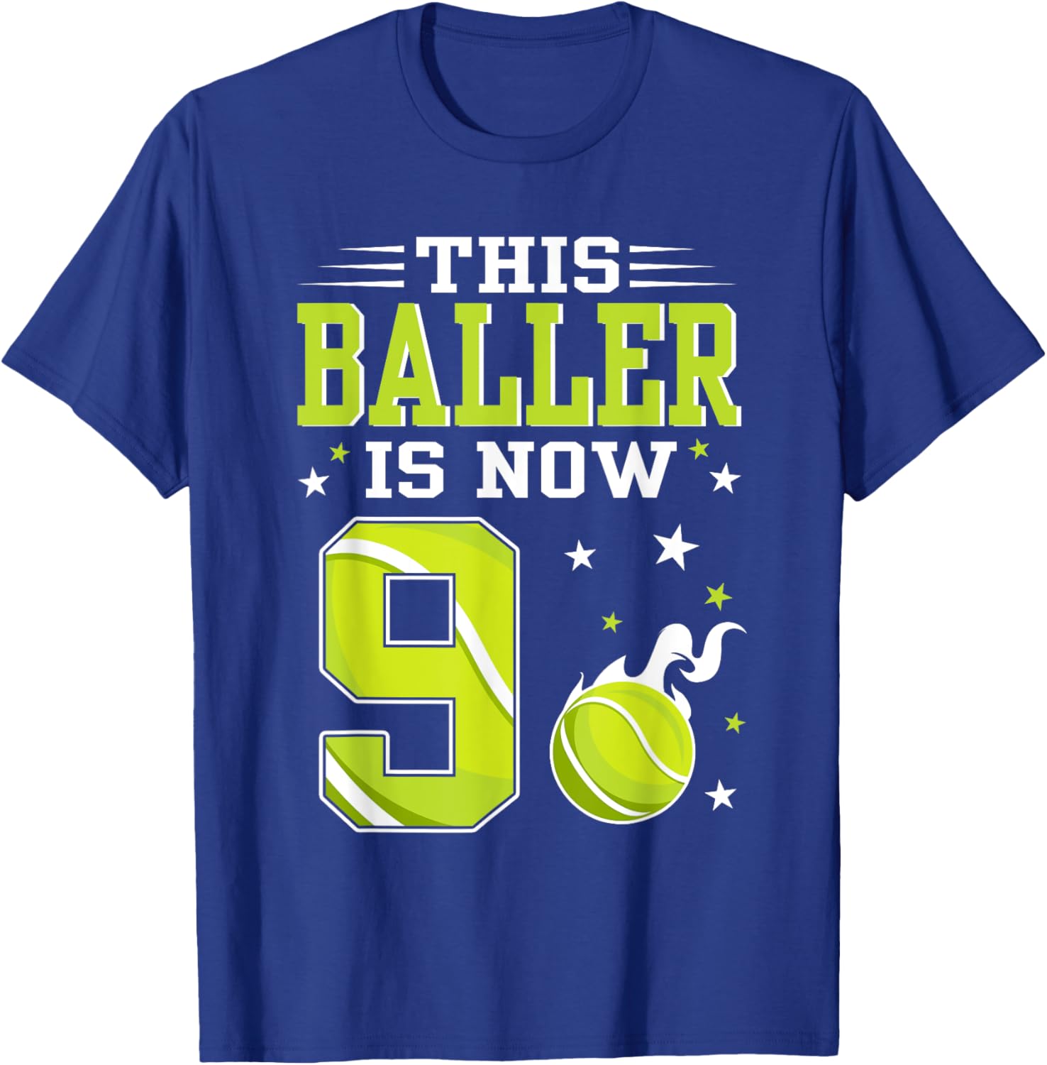 9 Year Old Birthday Tennis Themed T-Shirt for Kids – Perfect Gift! - 15