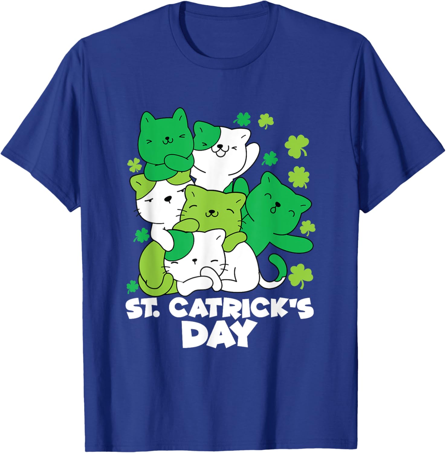 Cute Cat St. Patrick's Day Leprechaun T-Shirt for Festive Fun - 22