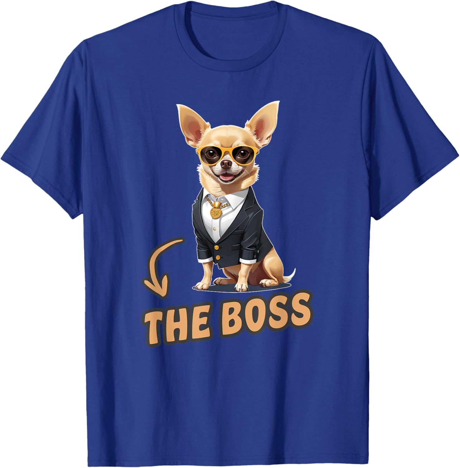 Funny Chihuahua The Boss T-Shirt for Dog Lovers and Owners - 21