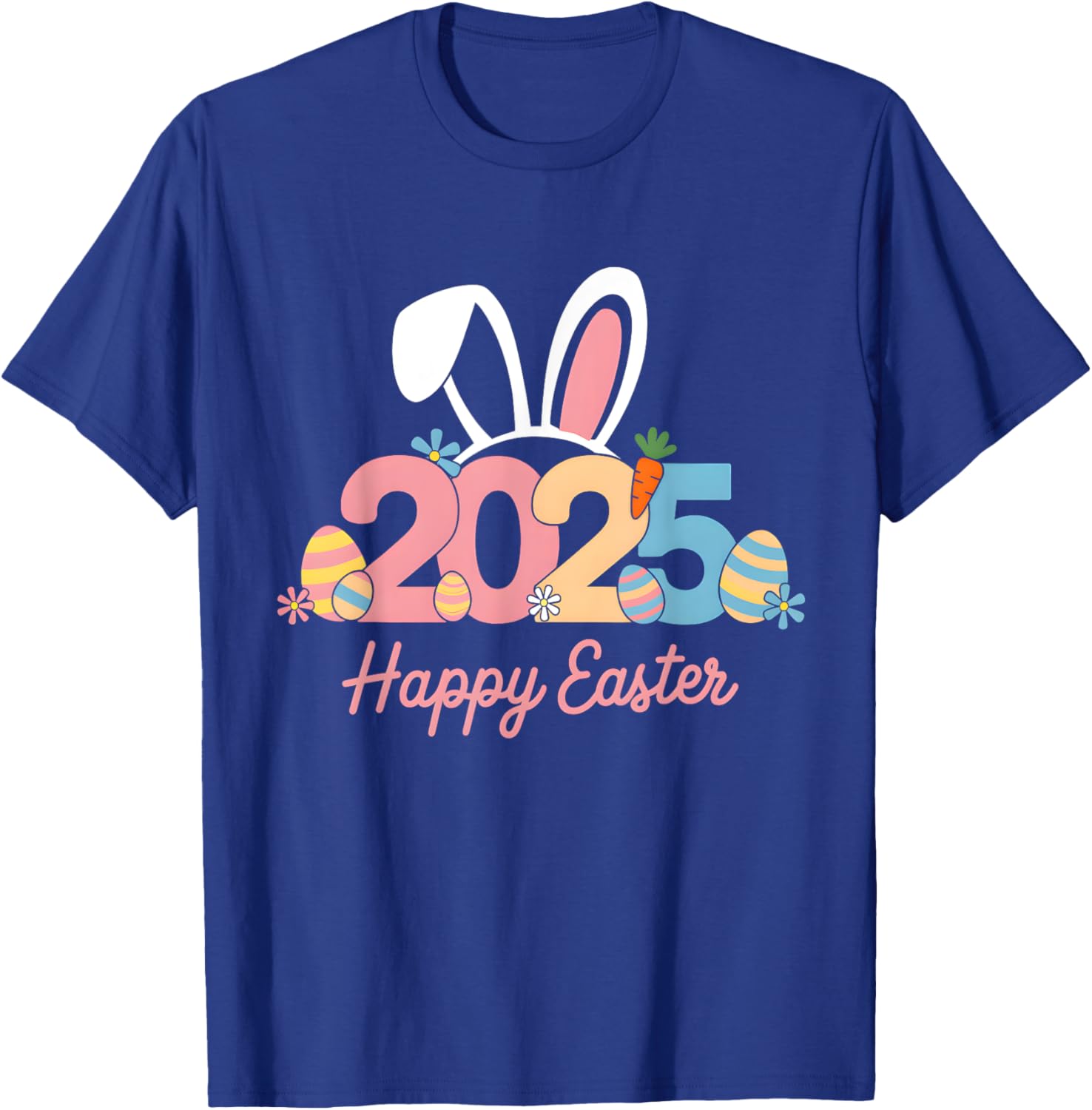 Happy Easter Squad Family T-Shirt 2025 Cute Easter Bunny Design - 7