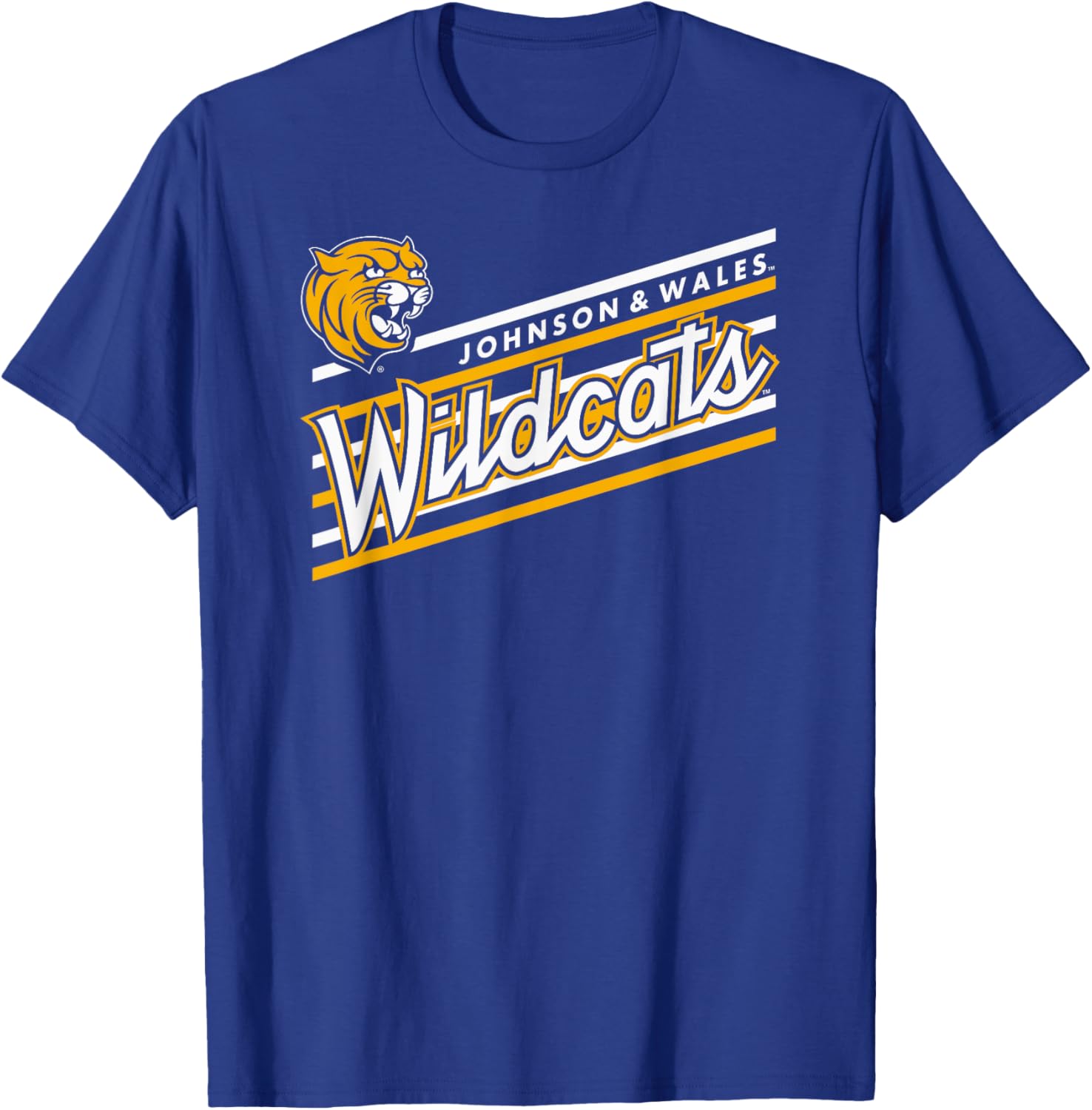 Johnson & Wales Wildcats Retro Performer Royal T-Shirt for Sports Fans - 1