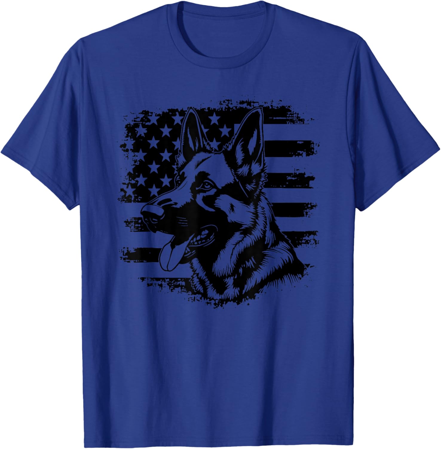 Patriotic German Shepherd USA Flag Sunglasses T-Shirt for 4th of July - 7