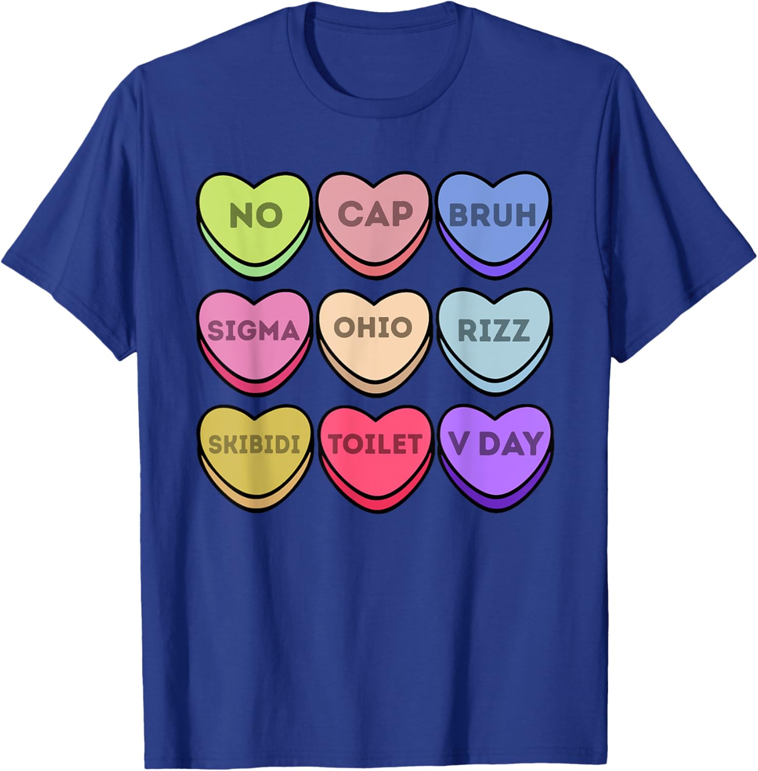 Rizz Valentines Candy Heart T-Shirt for Boys Fun Sigma Style No Cap - 20