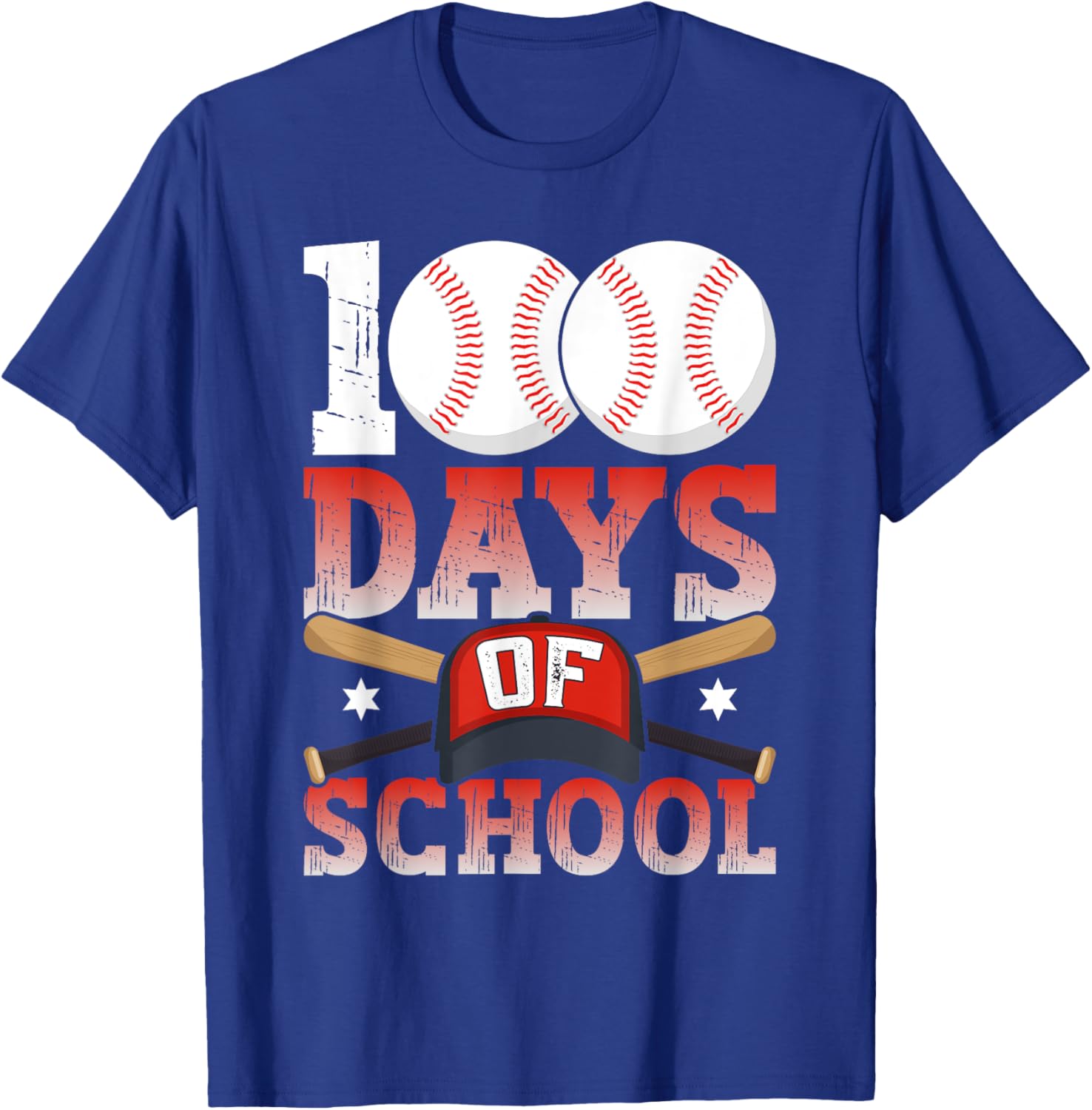 100 Days of School Baseball T-Shirt for Kids Boys Fun 100th Day Celebration - 17