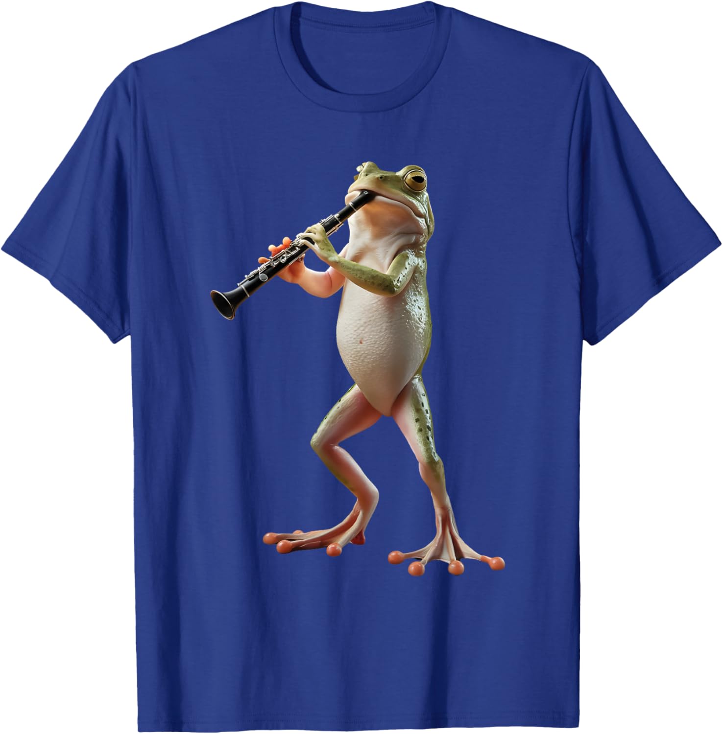 Cute Frog Playing Clarinet T-Shirt for Music Lovers and Nature Fans - 7