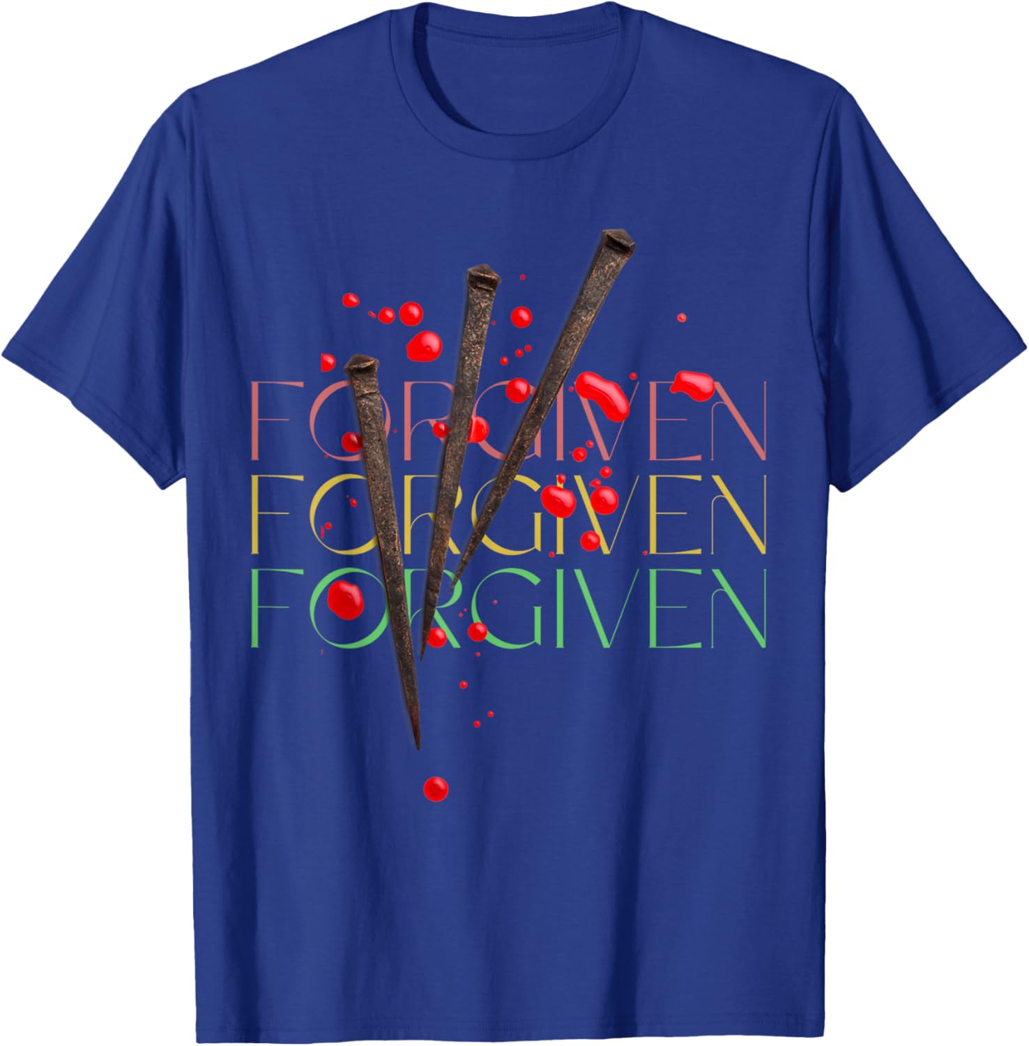 Forgiven Love Jesus T-Shirt Faith Graphic Tee for Christians - 14