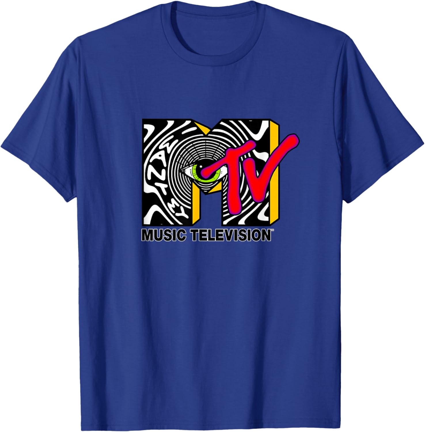 MTV Psychedelic Eye Logo T-Shirt – Unique Optical Illusion Artwear - 15