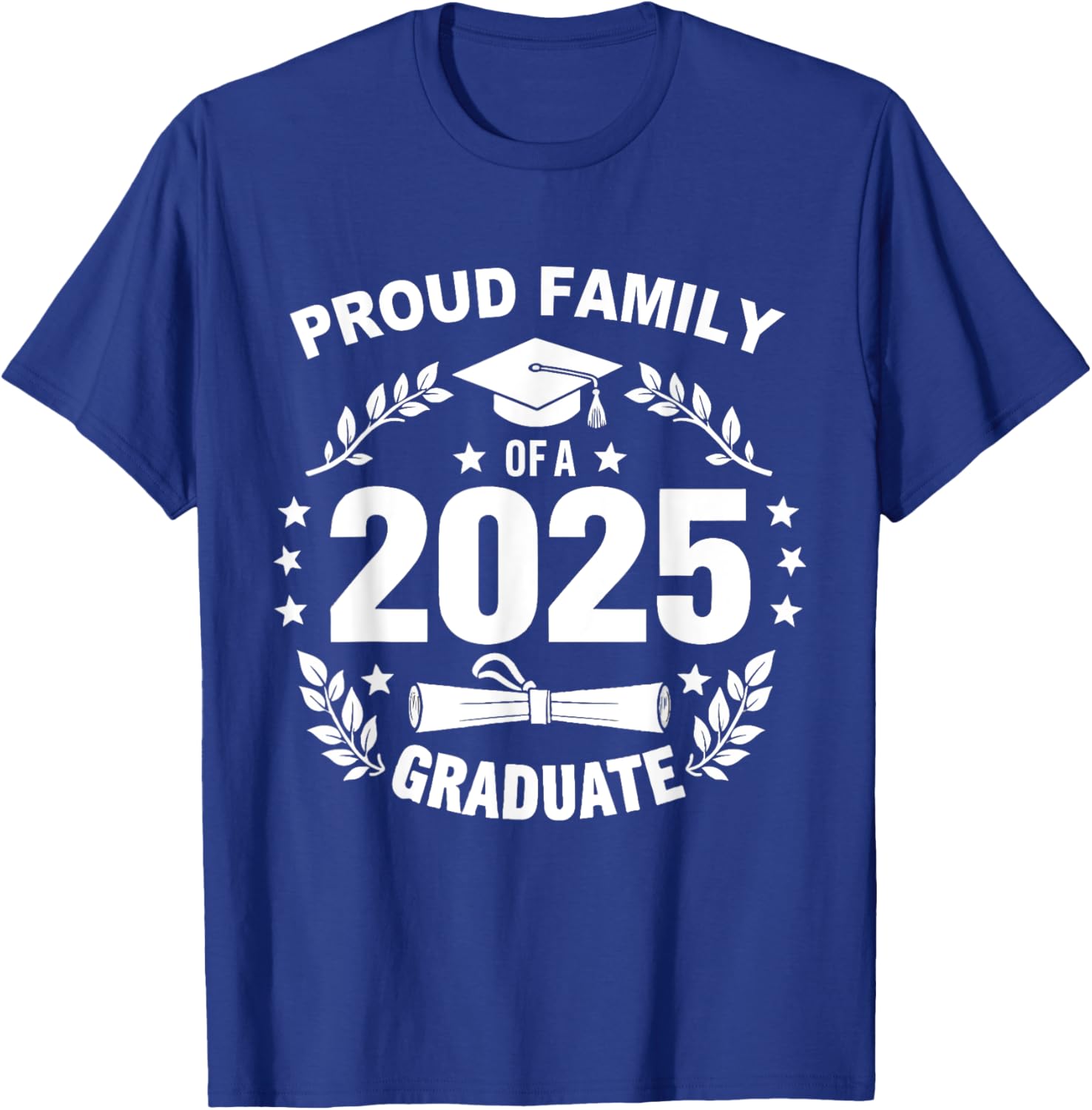 Proud Family Class of 2025 Graduate T-Shirt for Seniors and Families - 4