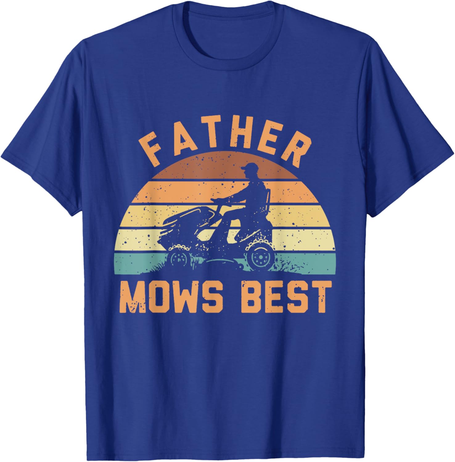 Father Mows Best Funny Retro Dad T-Shirt for Mowing Enthusiasts - 21